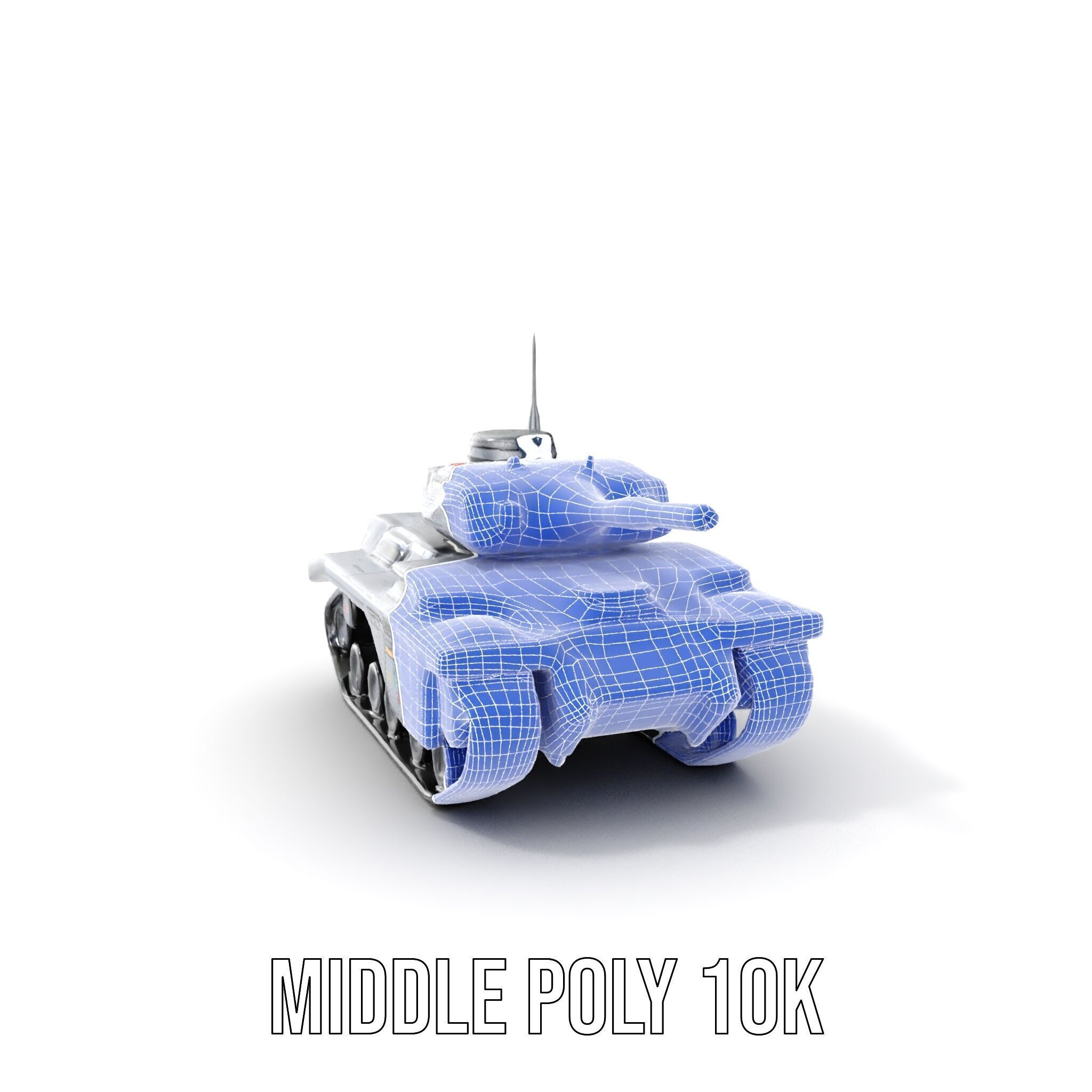 Futuristic Tank D Model Pack Low-poly 3D model_16