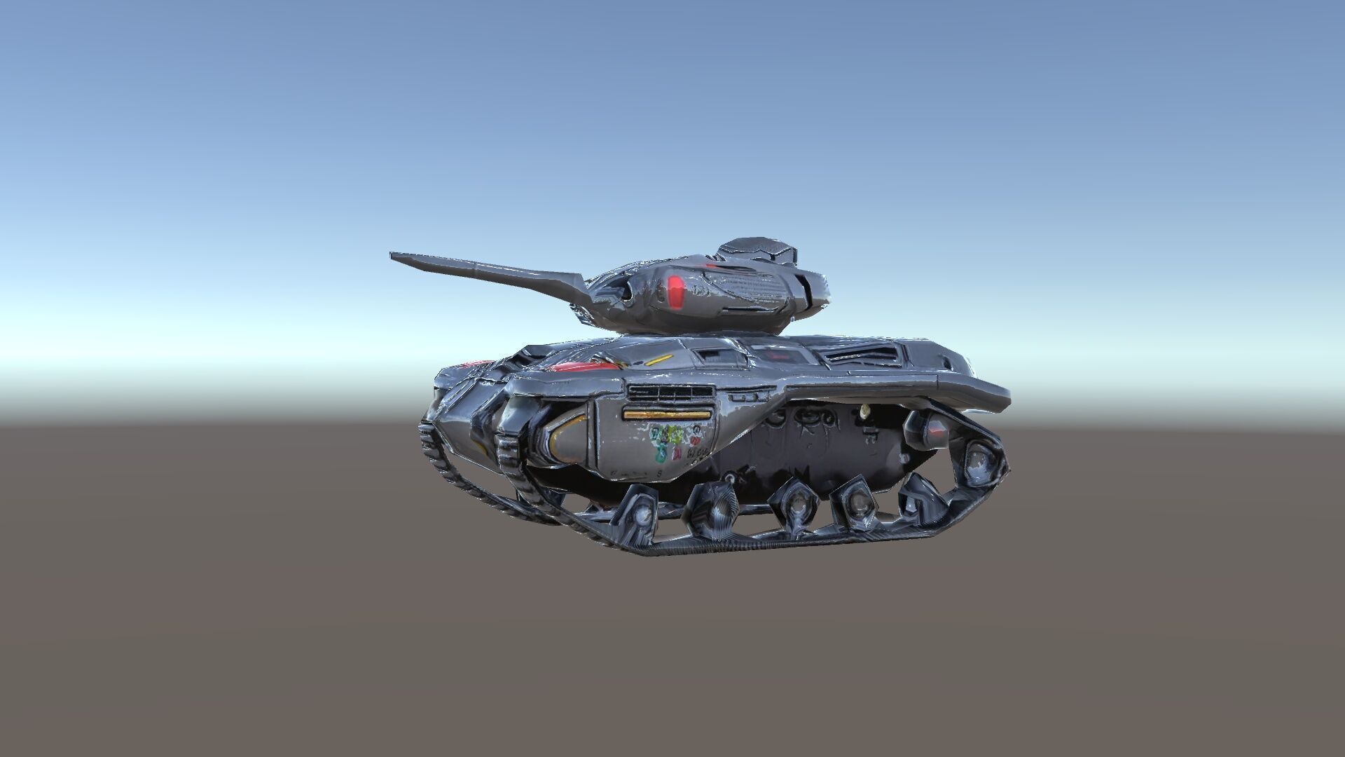 Futuristic Tank D Model Pack Low-poly 3D model_35