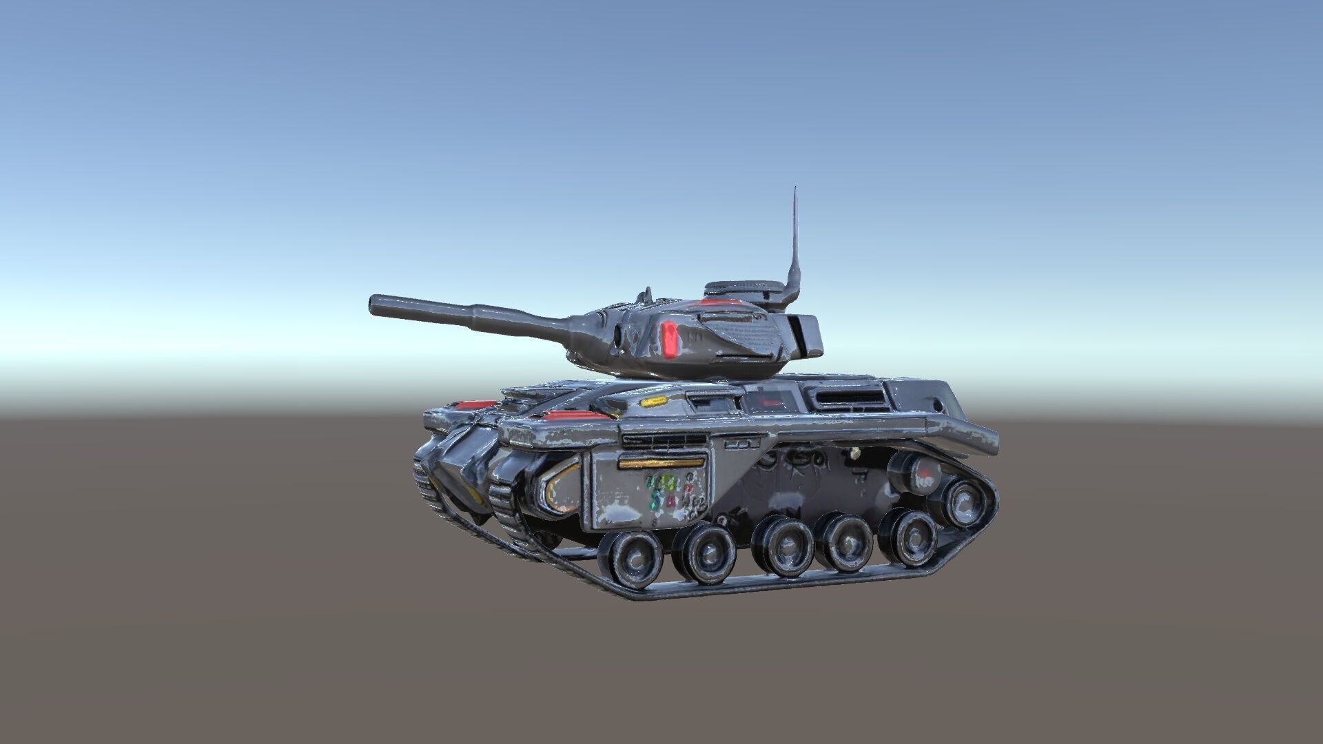 Futuristic Tank D Model Pack Low-poly 3D model_6