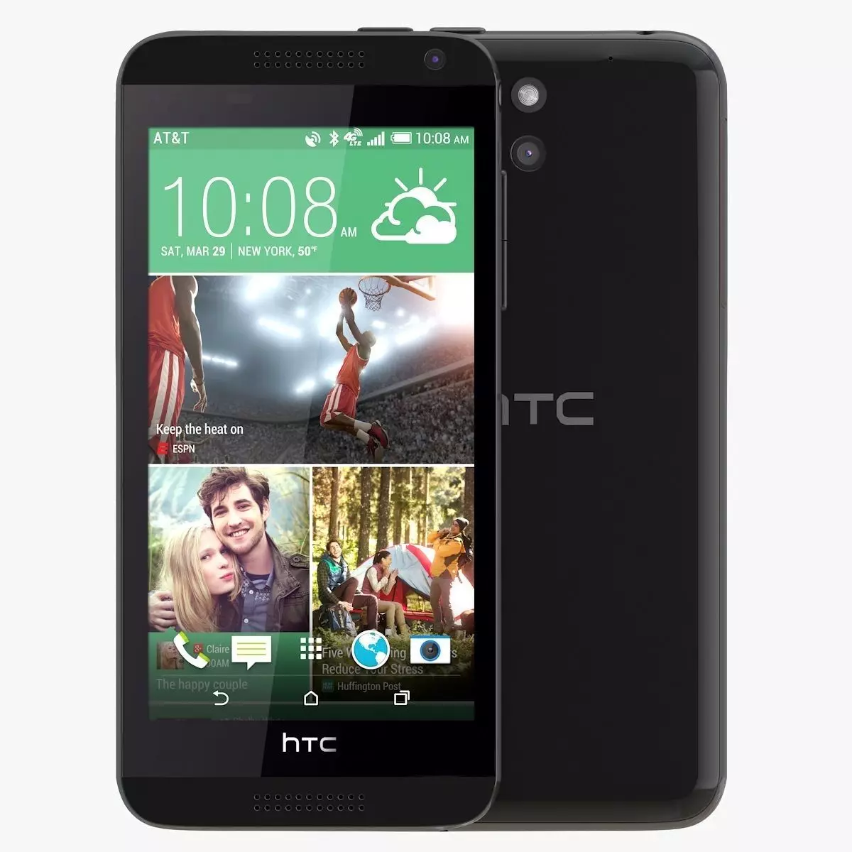 Htc desire 610 Black 3D model_0