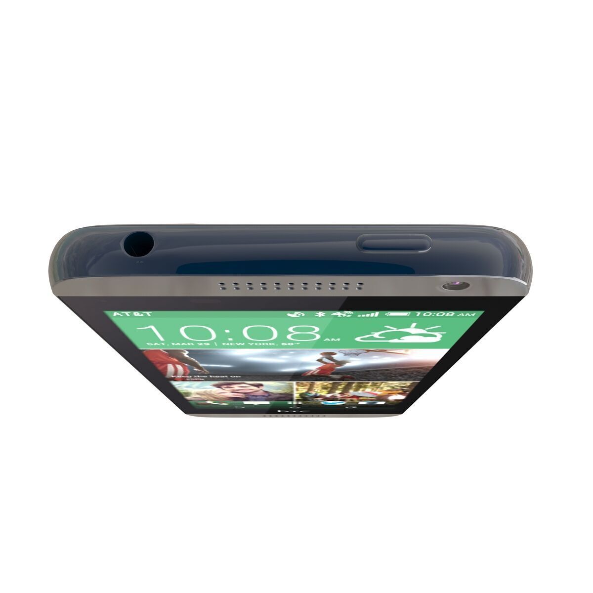 Htc desire 610 blue 3D model_8