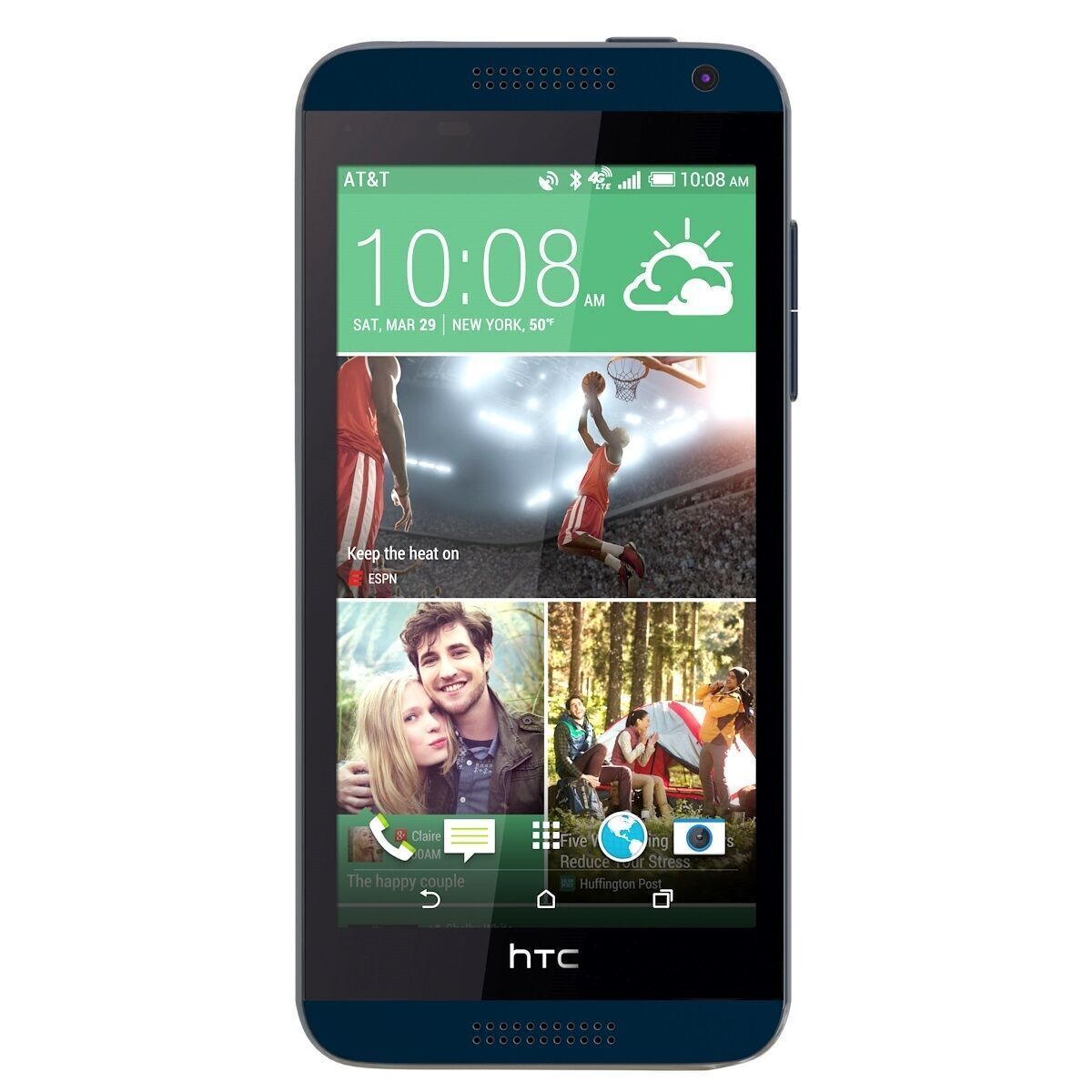 Htc desire 610 blue 3D model_3