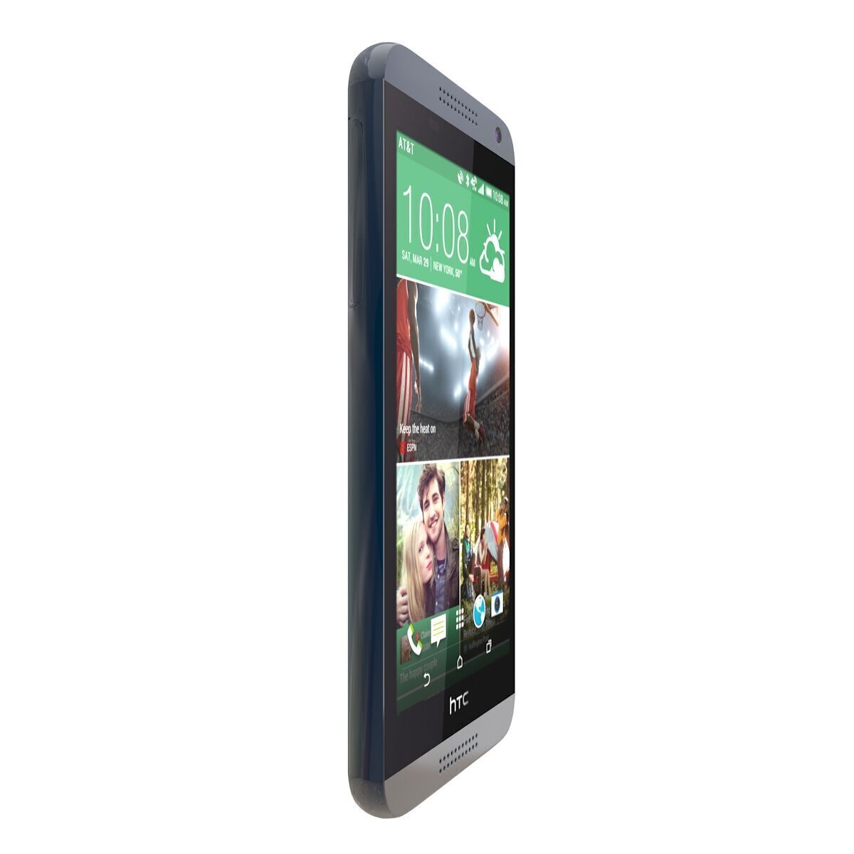 Htc desire 610 blue 3D model_6