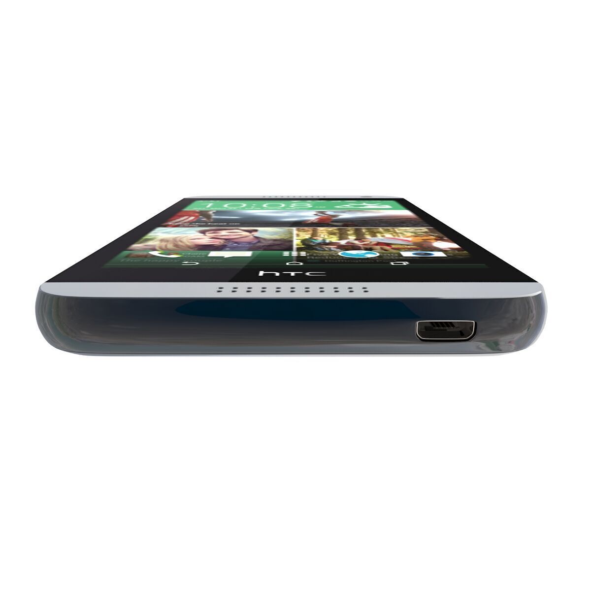 Htc desire 610 blue 3D model_7