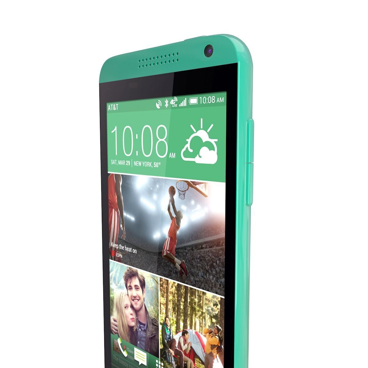 Htc desire 610 Green 3D model_9