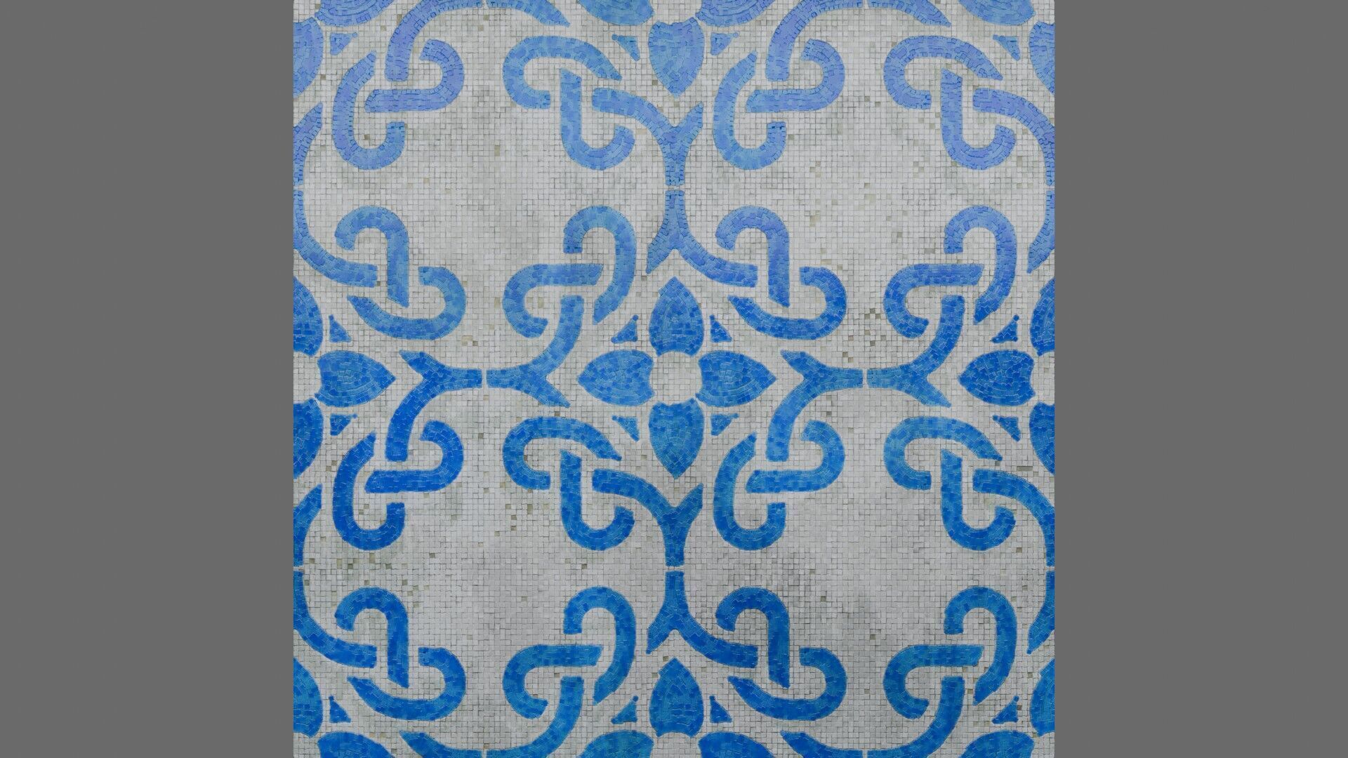 Mosaic Tiles Pattern 2 Seamless PBR Material Texture_4