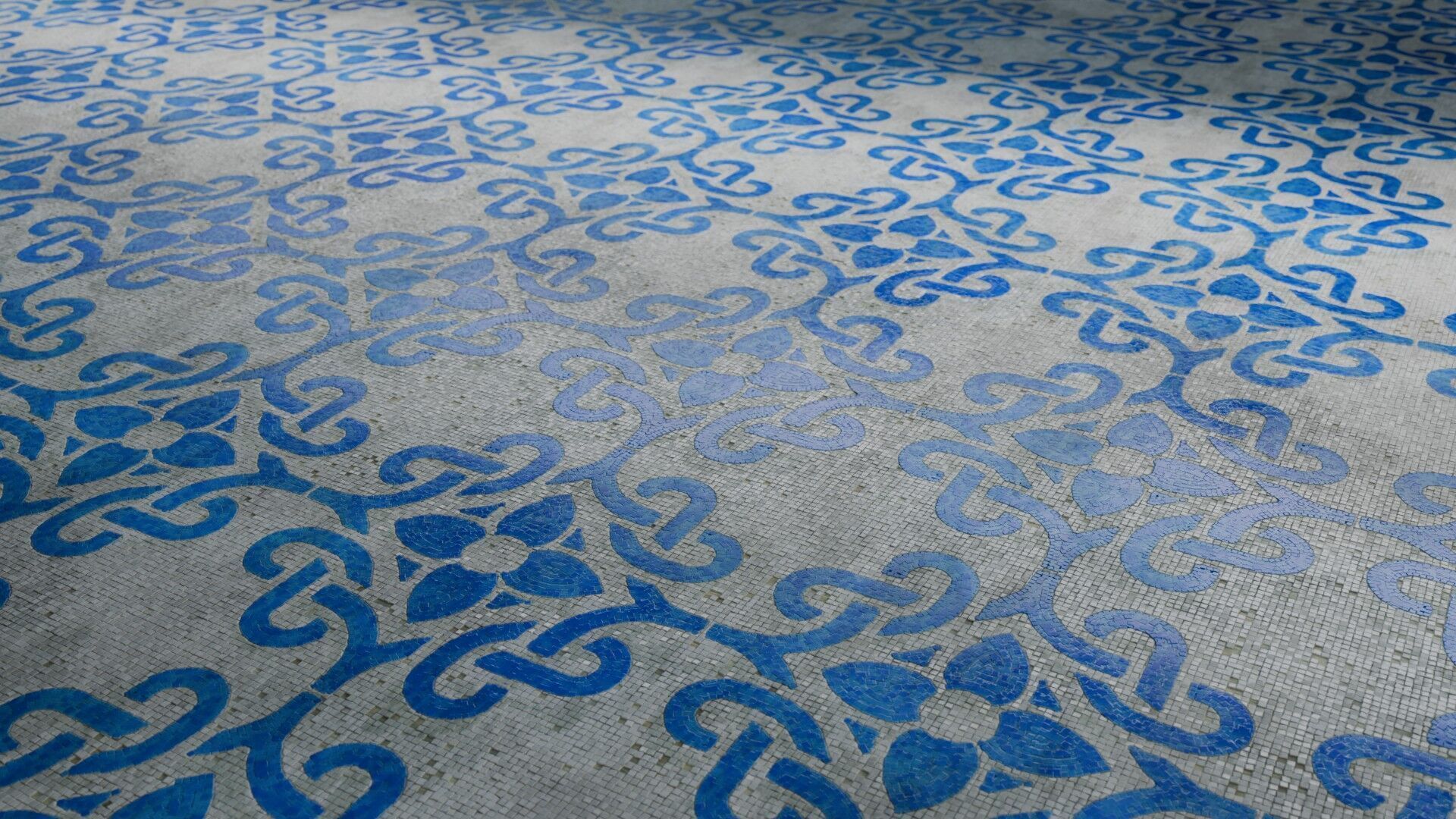 Mosaic Tiles Pattern 2 Seamless PBR Material Texture_1