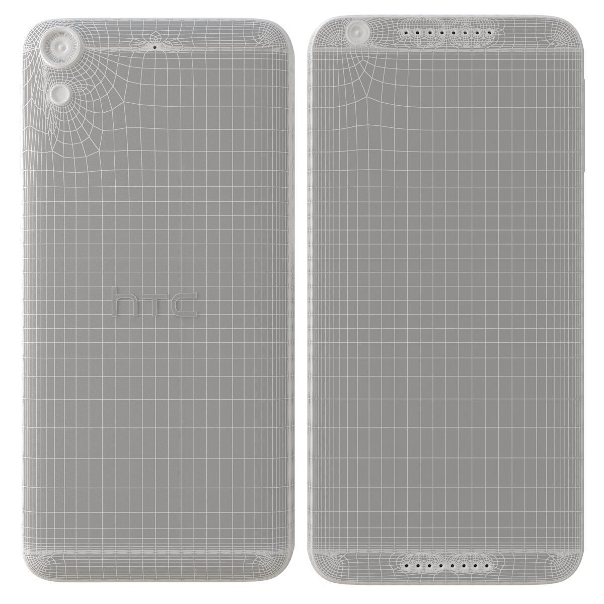 HTC Desire 626G White Birch 3D model_4