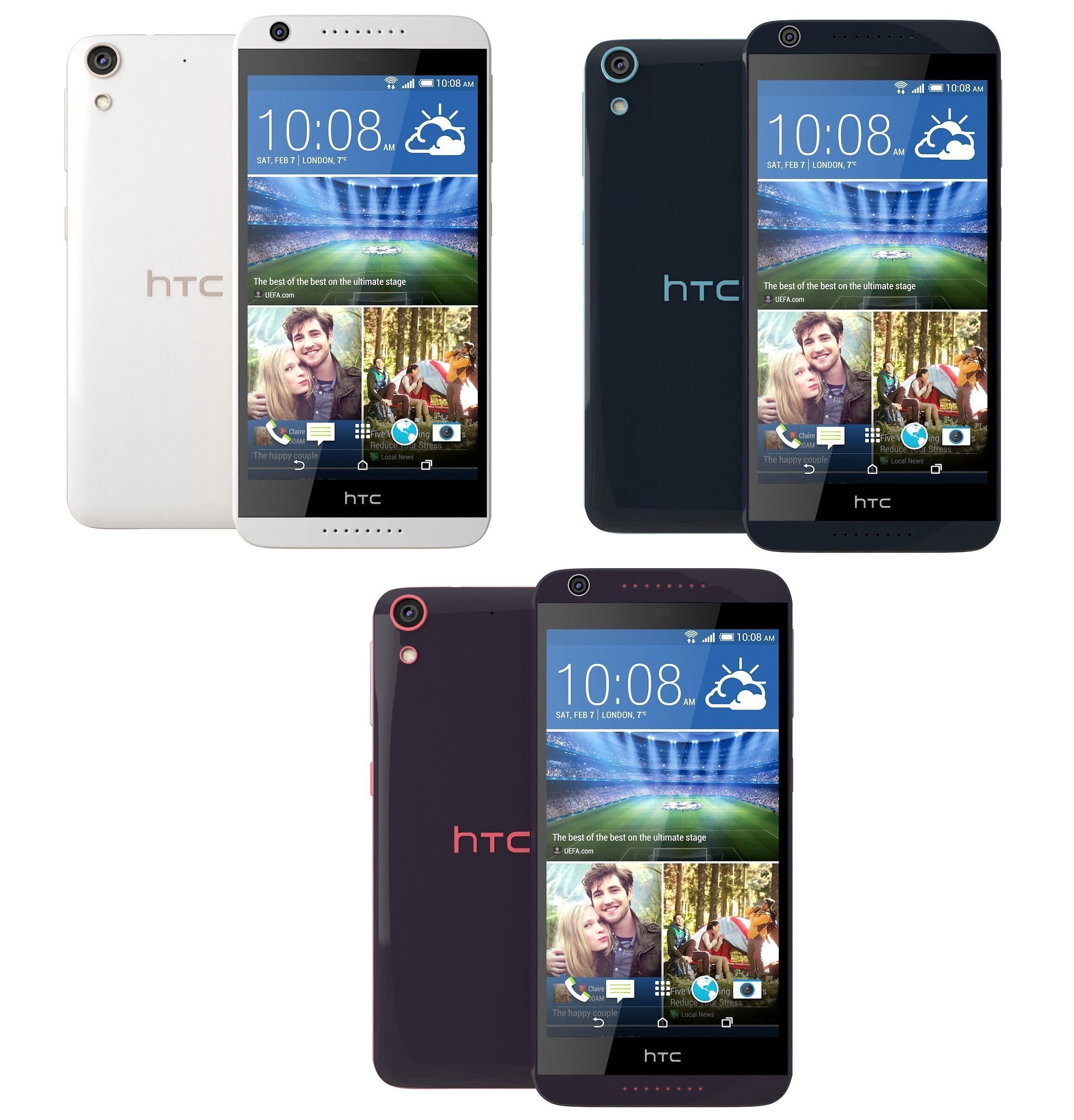 HTC Desire 626G all color 3D model_10