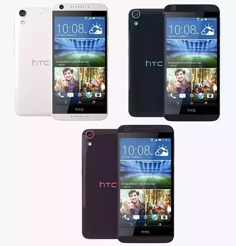 HTC Desire 626G all color 3D model