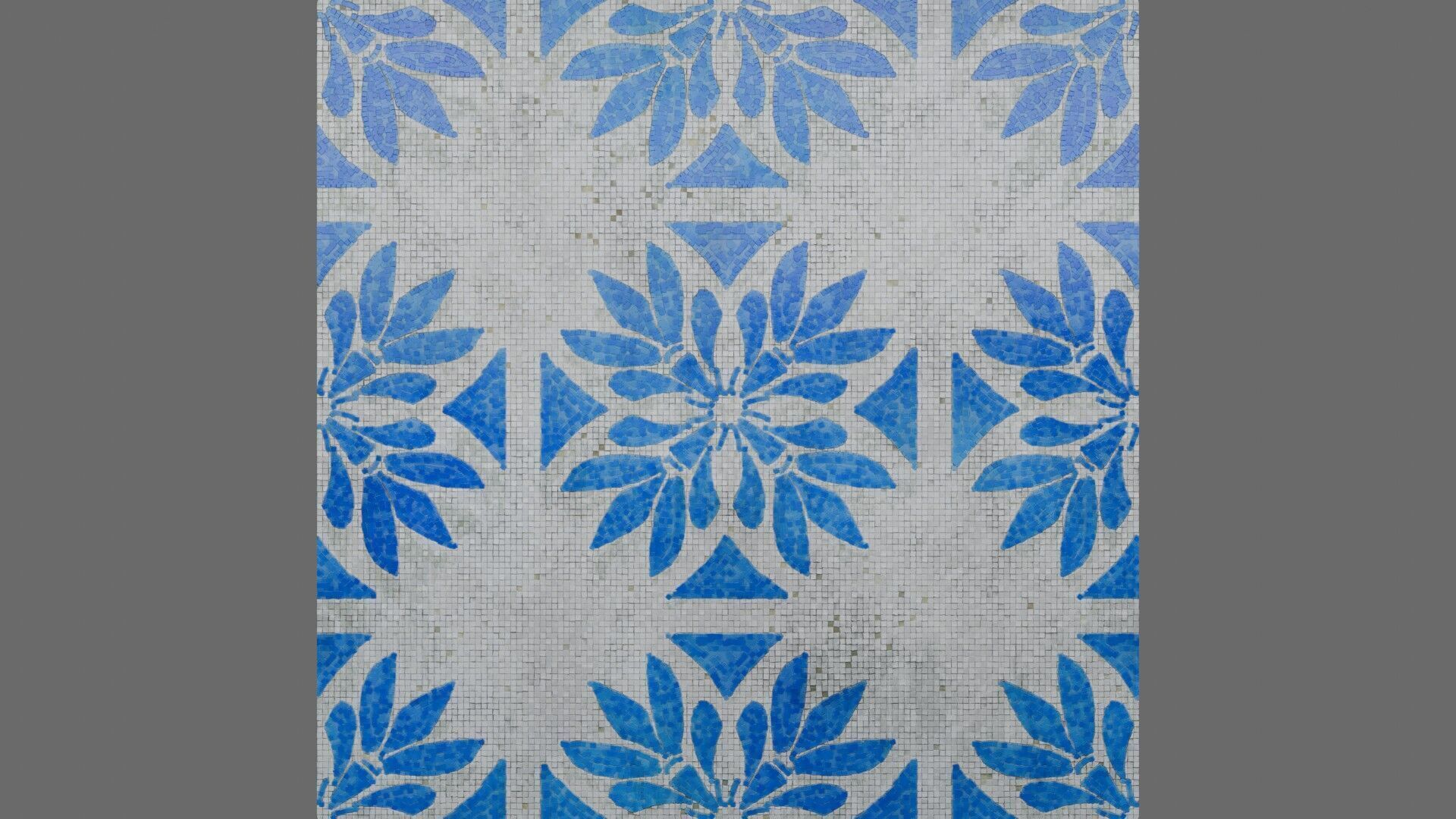 Mosaic Tiles Pattern 3 Seamless PBR Material Texture_4