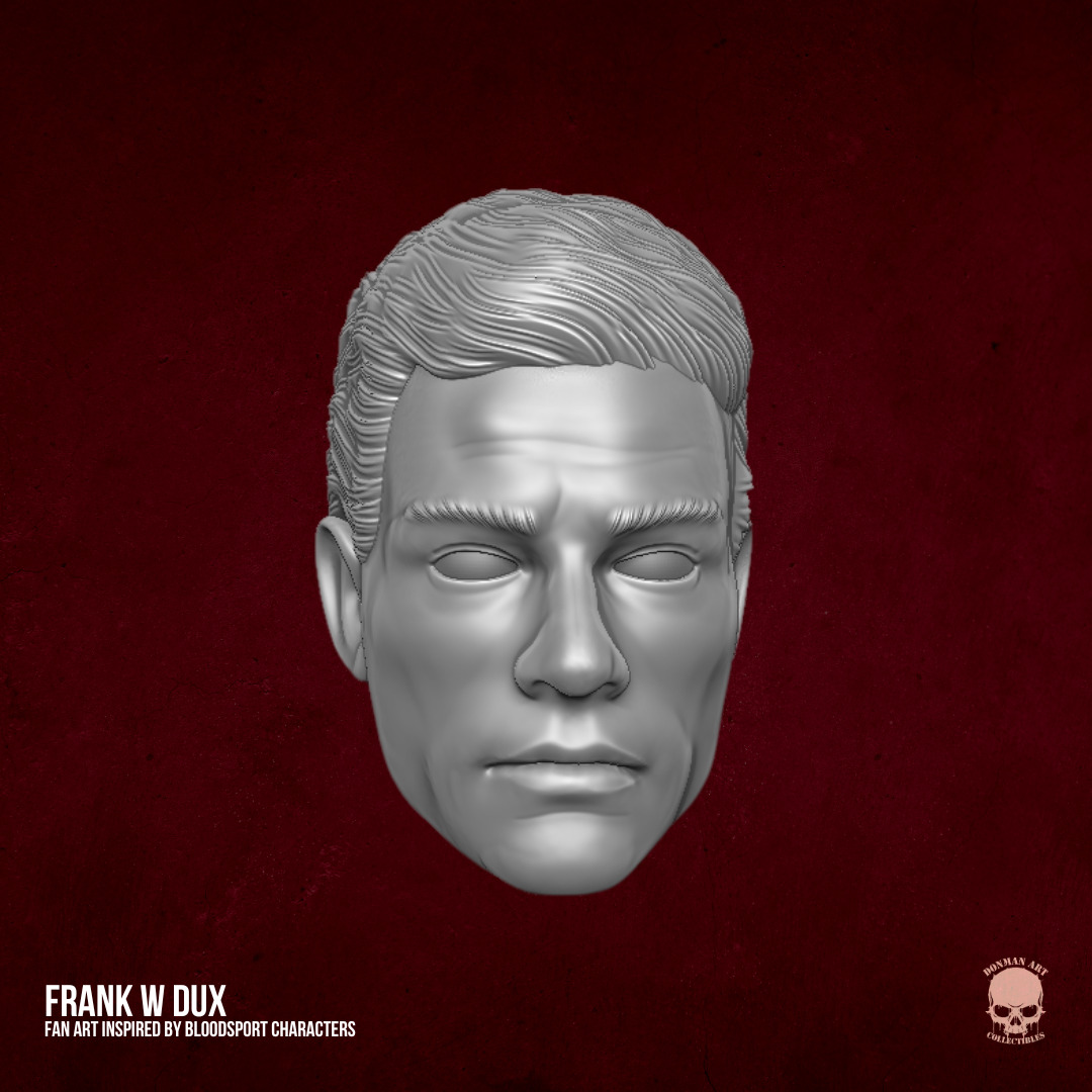 Frank W Dux - Blood Sport Fan Art STL For Action Figures 3D print model_2