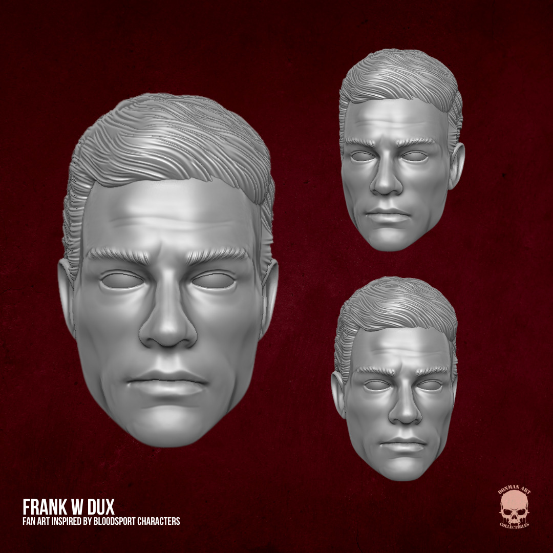Frank W Dux - Blood Sport Fan Art STL For Action Figures 3D print model_20