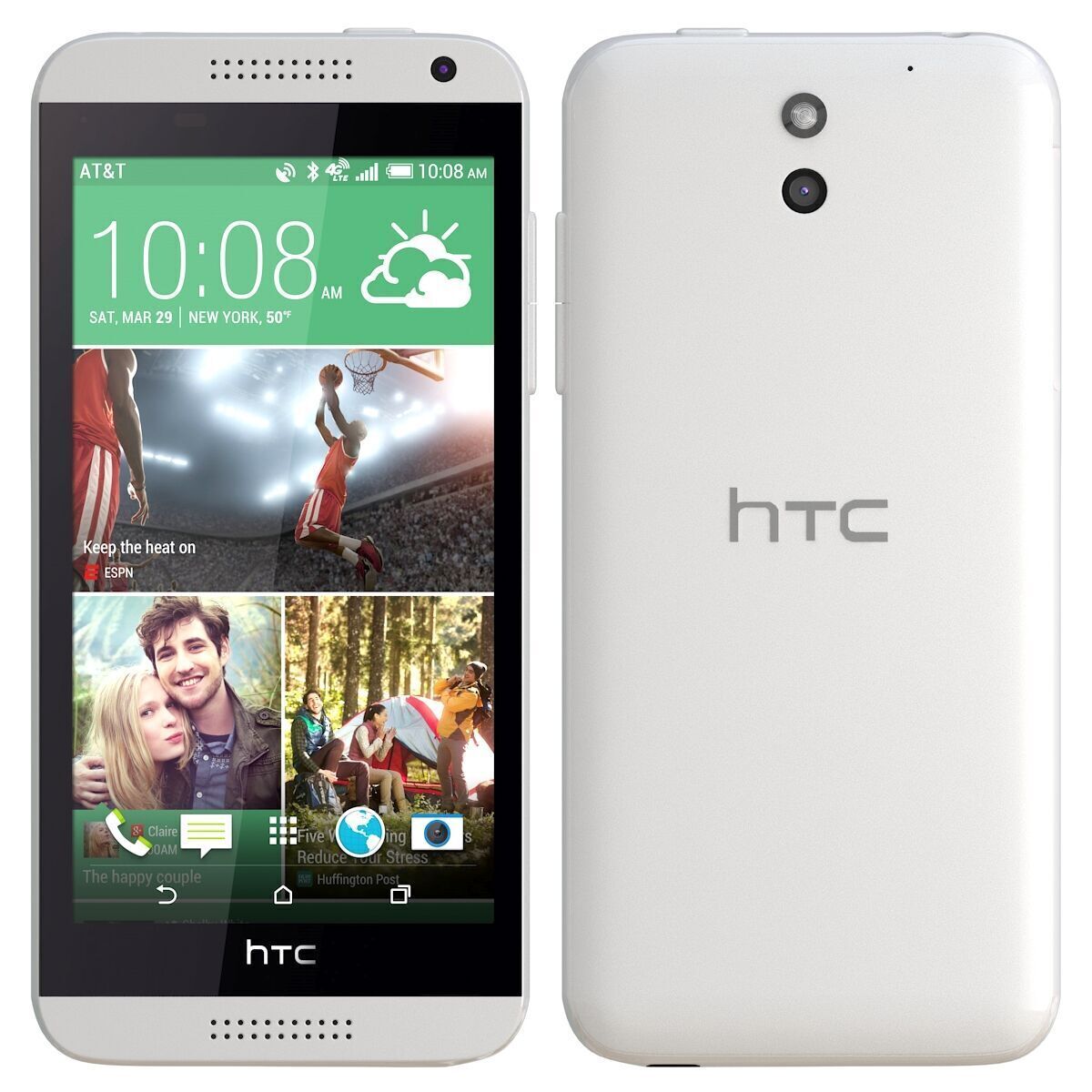 Htc desire 610 White 3D model_2