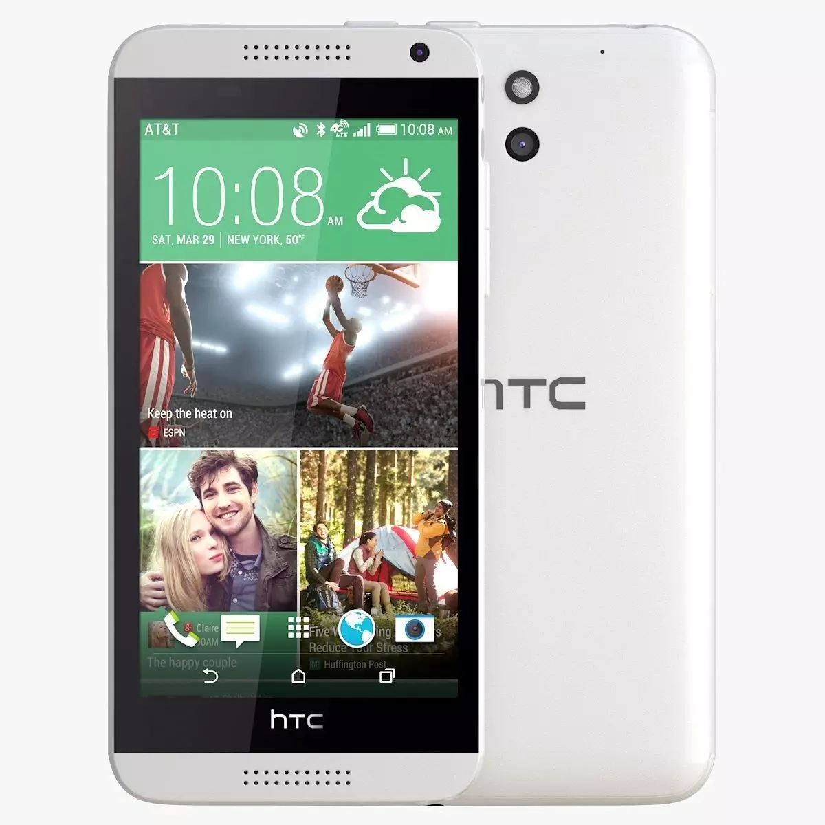Htc desire 610 White 3D model_0