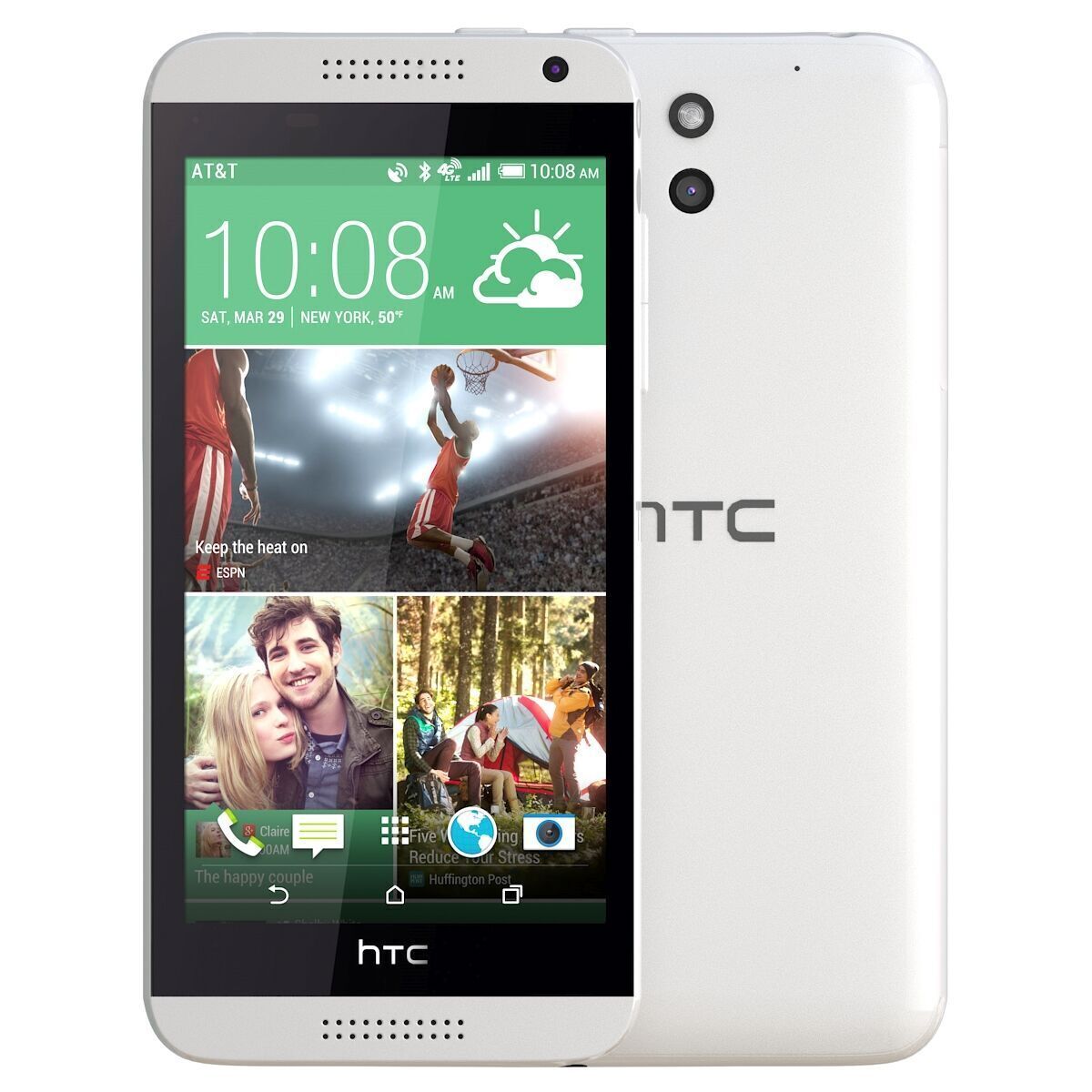 Htc desire 610 White 3D model_3