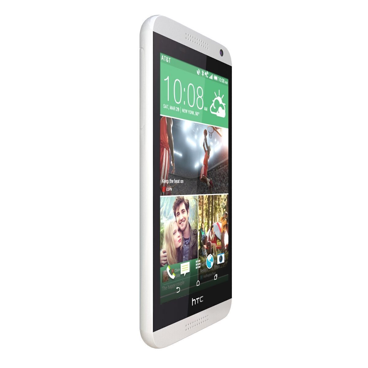 Htc desire 610 White 3D model_7