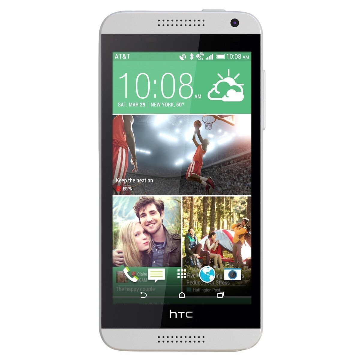 Htc desire 610 White 3D model_4