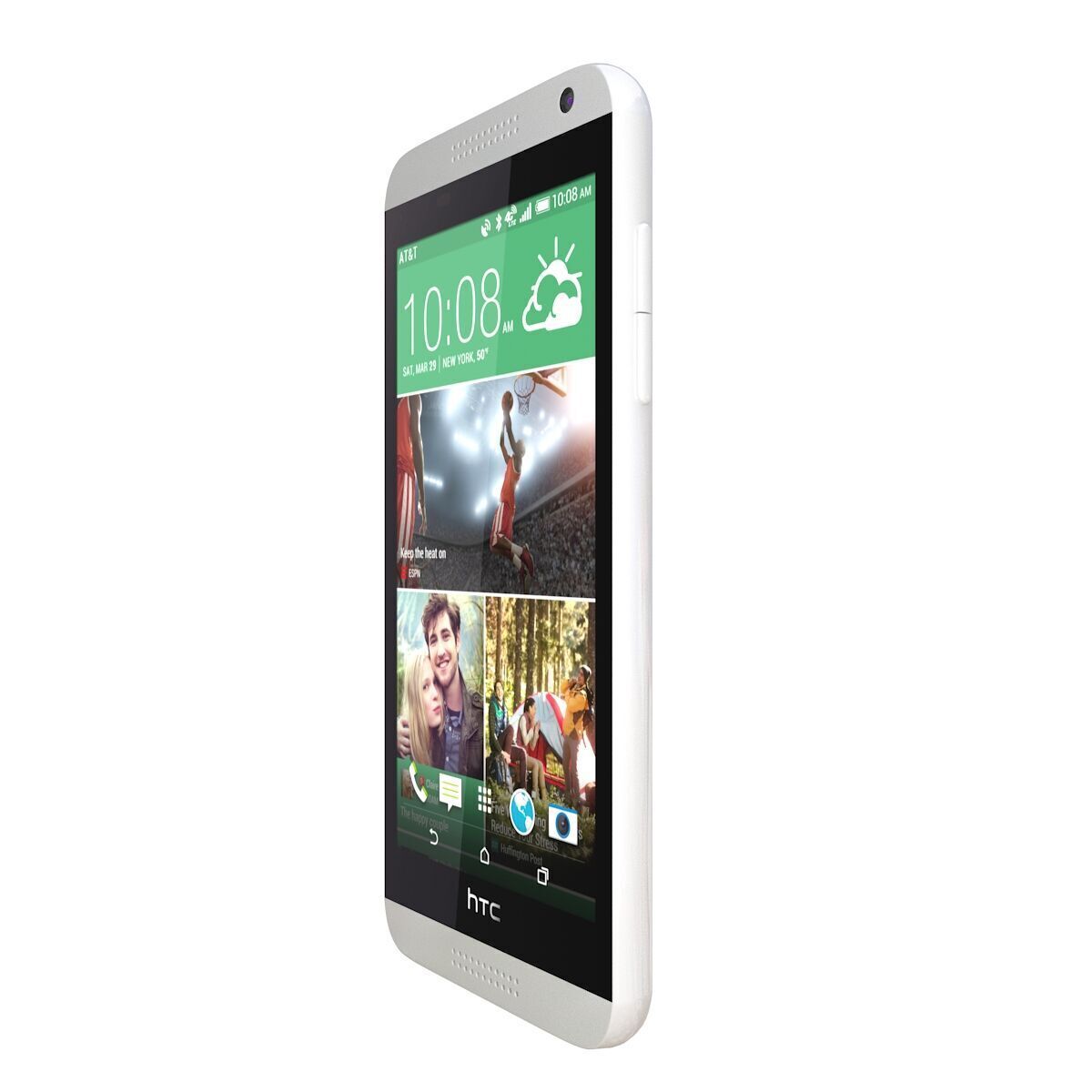 Htc desire 610 White 3D model_6