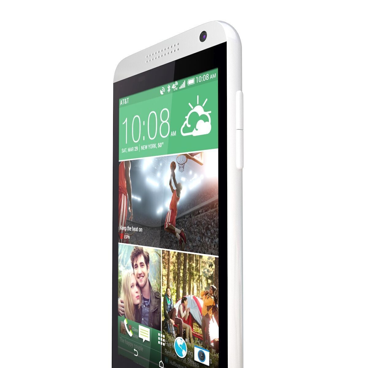 Htc desire 610 White 3D model_1