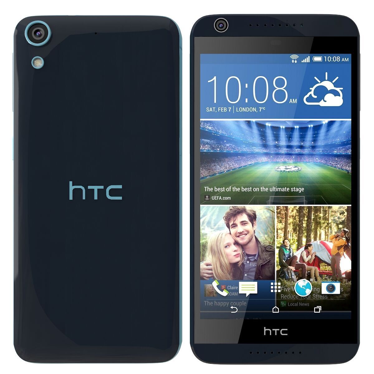 HTC Desire 626G Blue Lagoon 3D model_7
