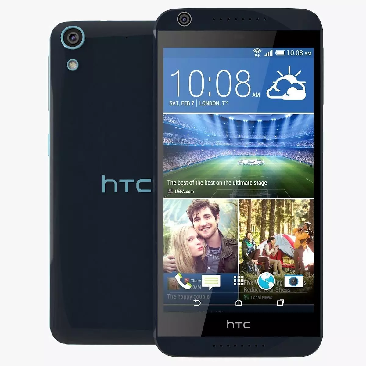 HTC Desire 626G Blue Lagoon 3D model_0