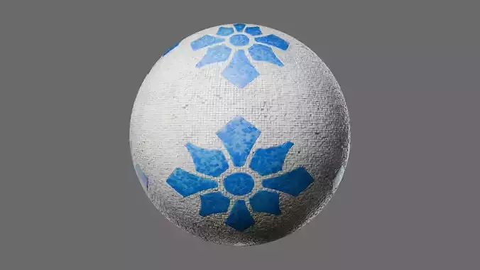 Mosaic Tiles Pattern 4 Seamless PBR Material Texture