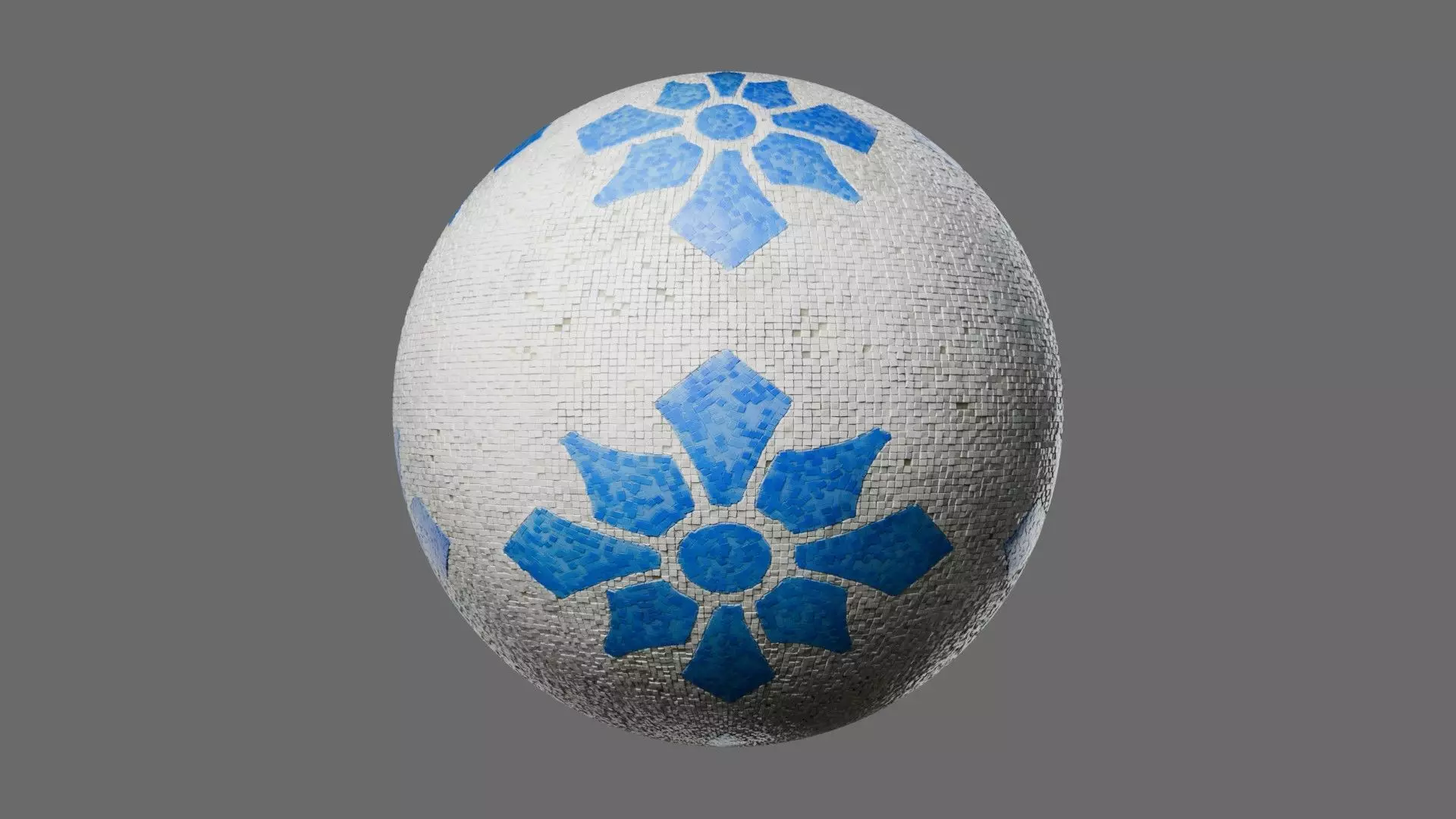 Mosaic Tiles Pattern 4 Seamless PBR Material Texture_0