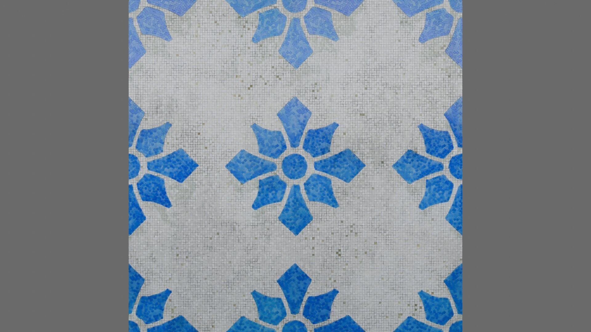 Mosaic Tiles Pattern 4 Seamless PBR Material Texture_4