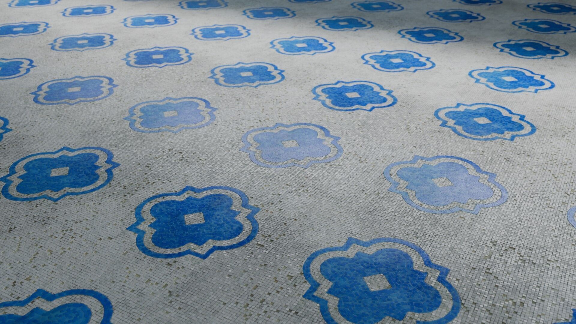 Mosaic Tiles Pattern 5 Seamless PBR Material Texture_1