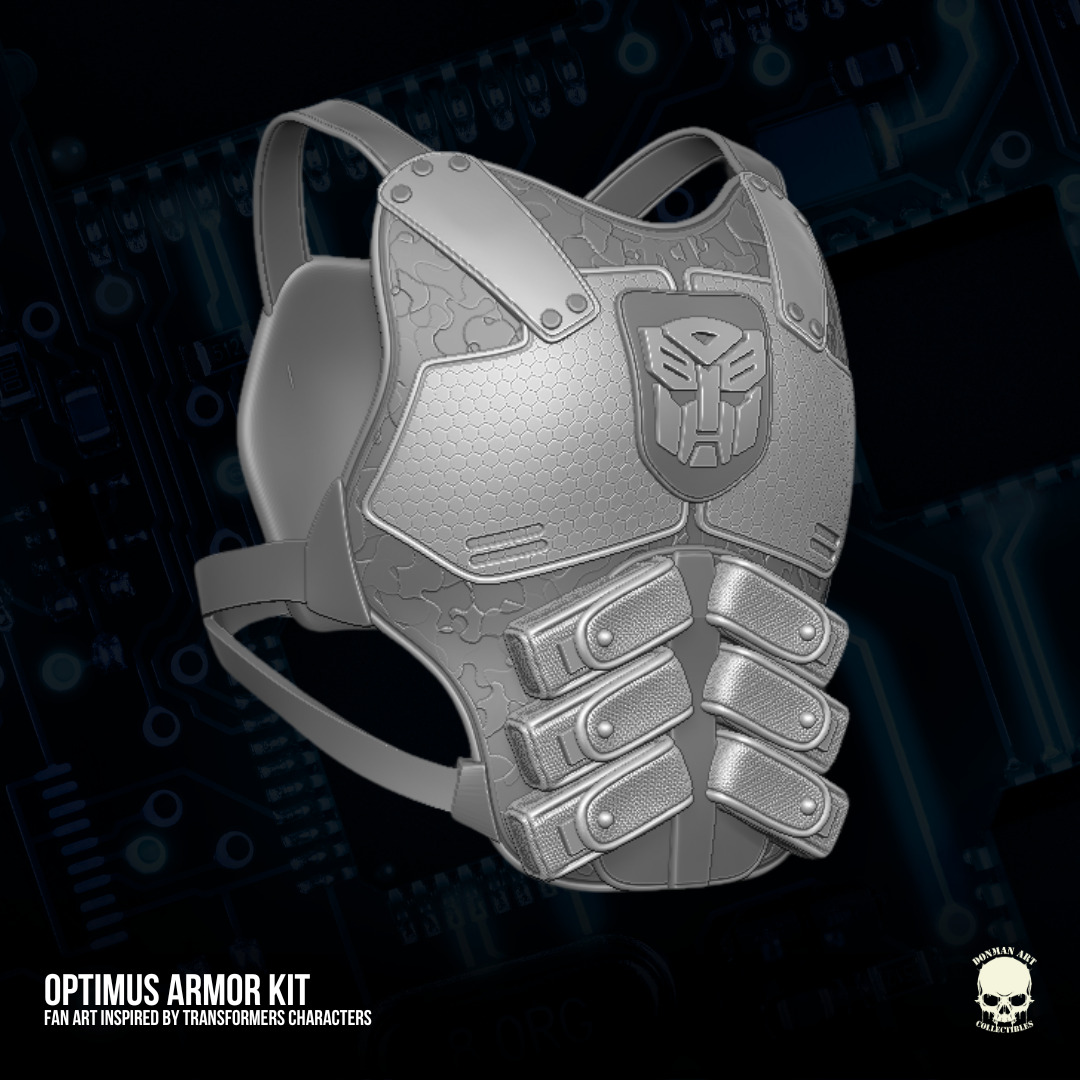 Optimus Armor Fan Art STL Files For Action Figures 3D print model_10