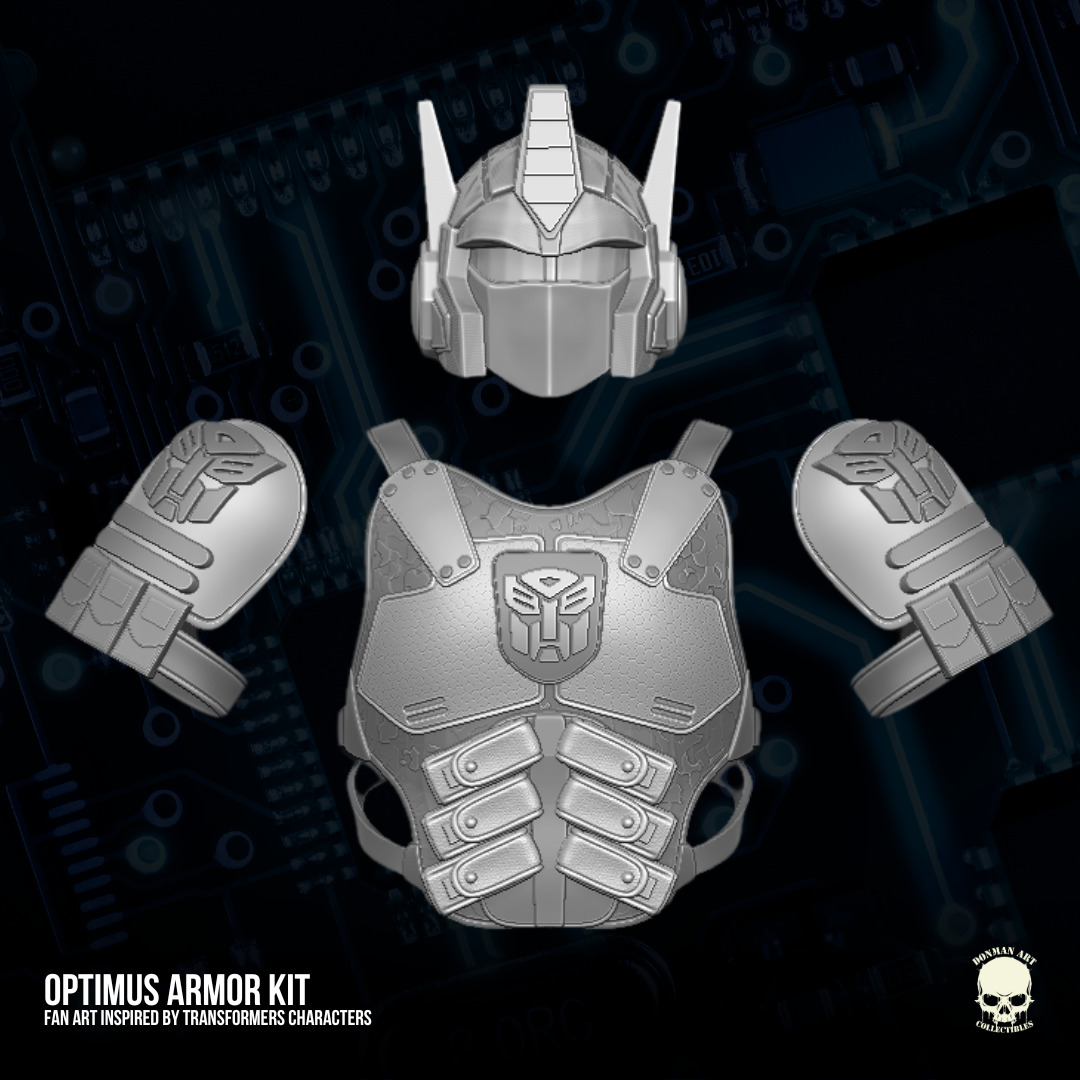 Optimus Armor Fan Art STL Files For Action Figures 3D print model_13