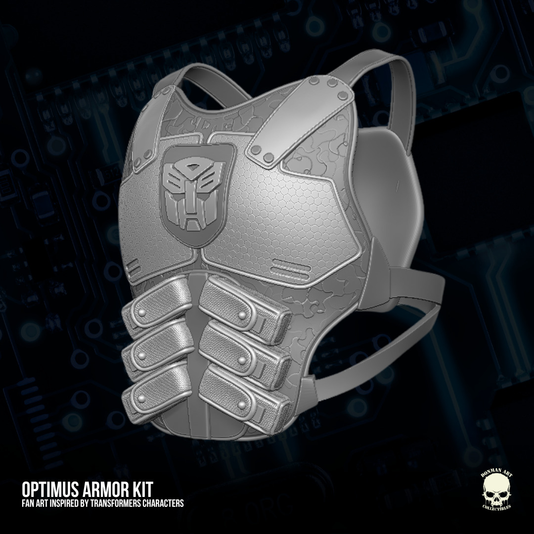 Optimus Armor Fan Art STL Files For Action Figures 3D print model_28