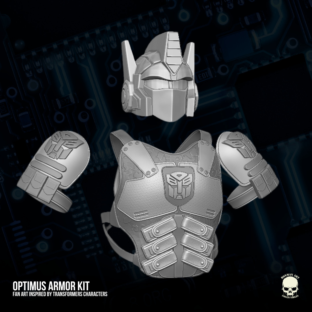 Optimus Armor Fan Art STL Files For Action Figures 3D print model_32