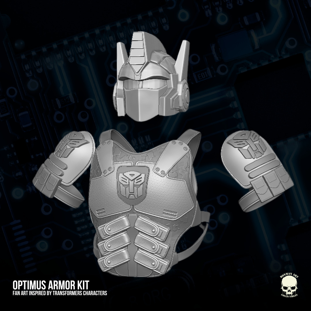 Optimus Armor Fan Art STL Files For Action Figures 3D print model_21