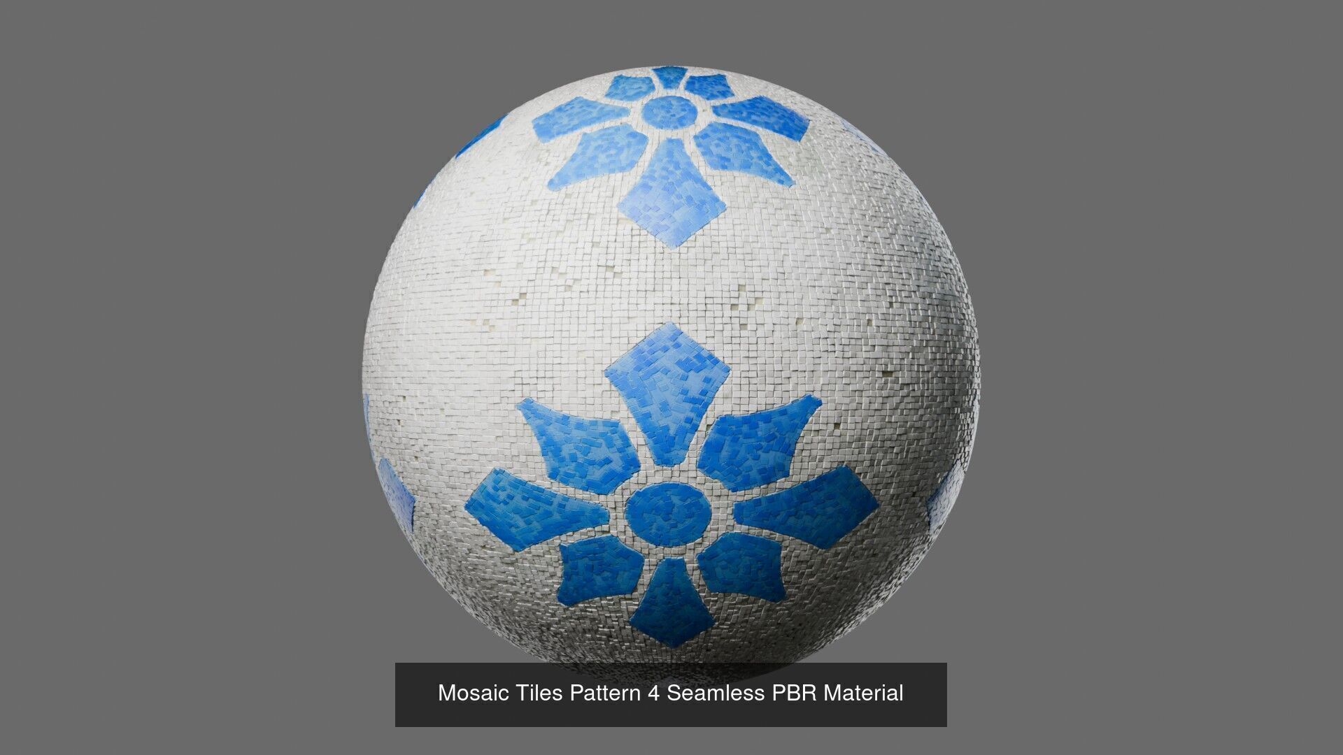 Mosaic Tile Patterns Seamless PBR Materials Texture_4