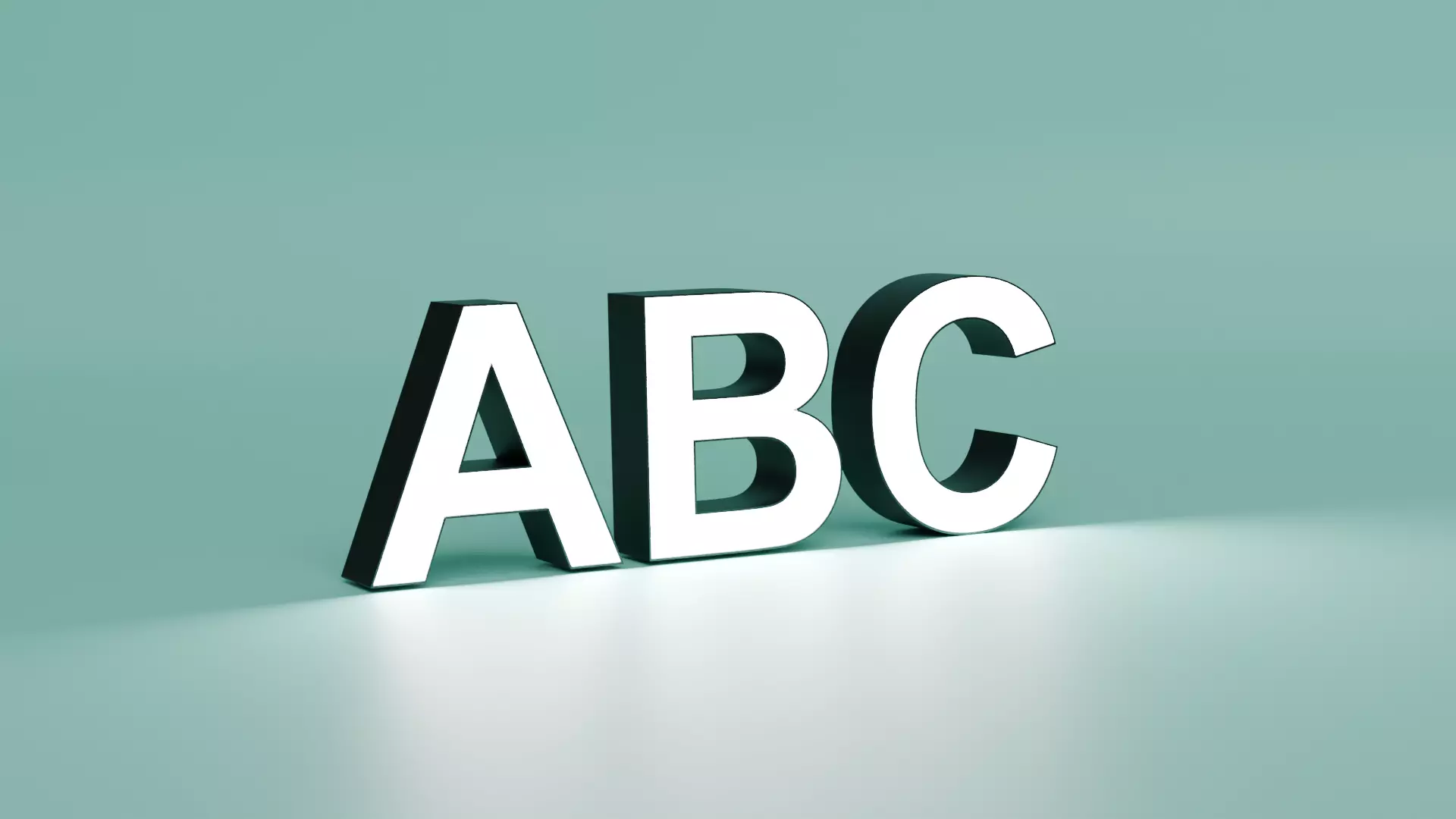 Arial Bold LED letters Complete Alphabet and Numbers 3D print model