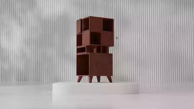 Corner table with multiple racks