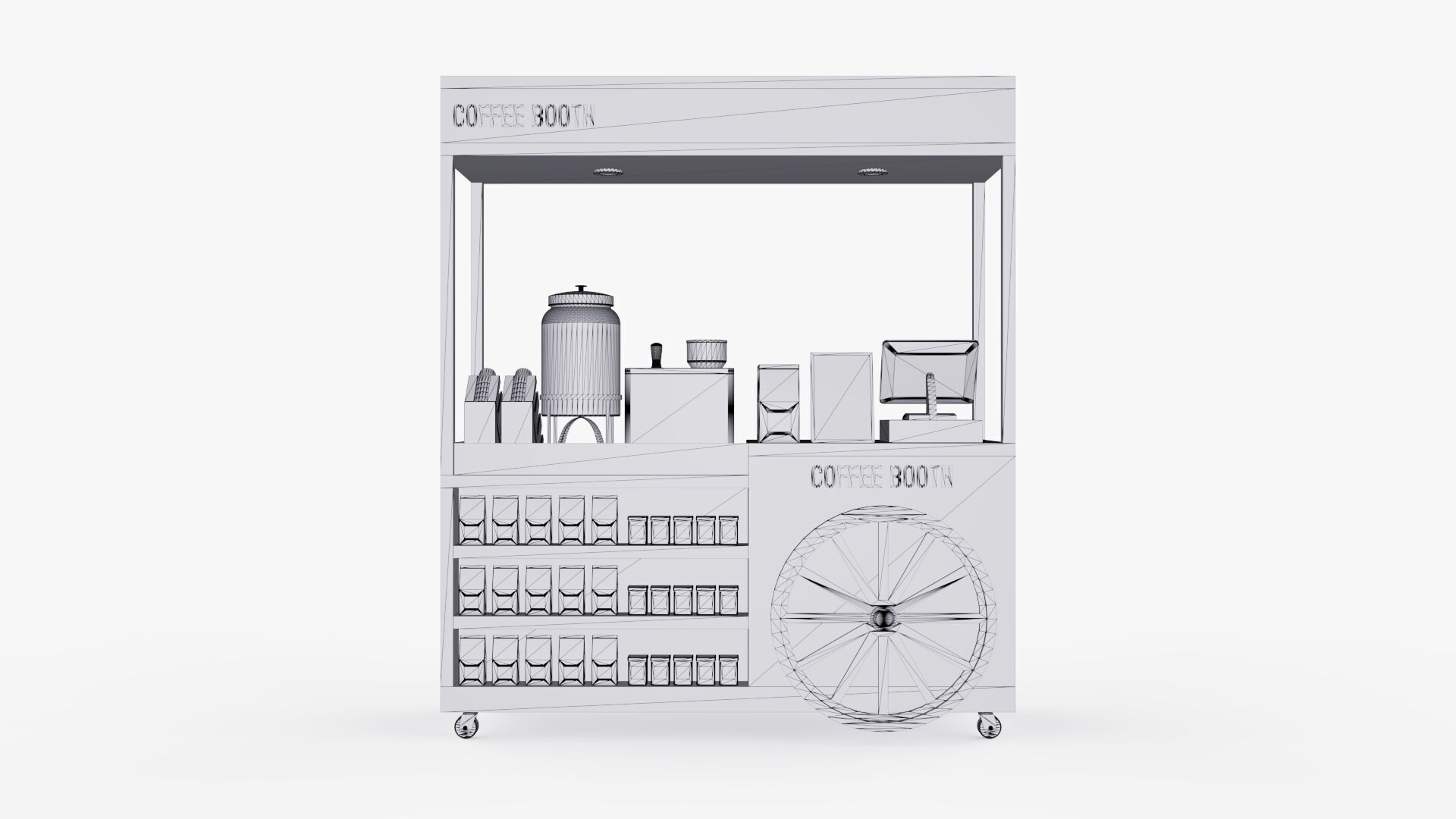 Coffee Booth V2 3D model_6