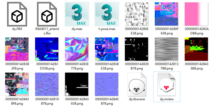 Electronic girl Low-poly 3D model_34