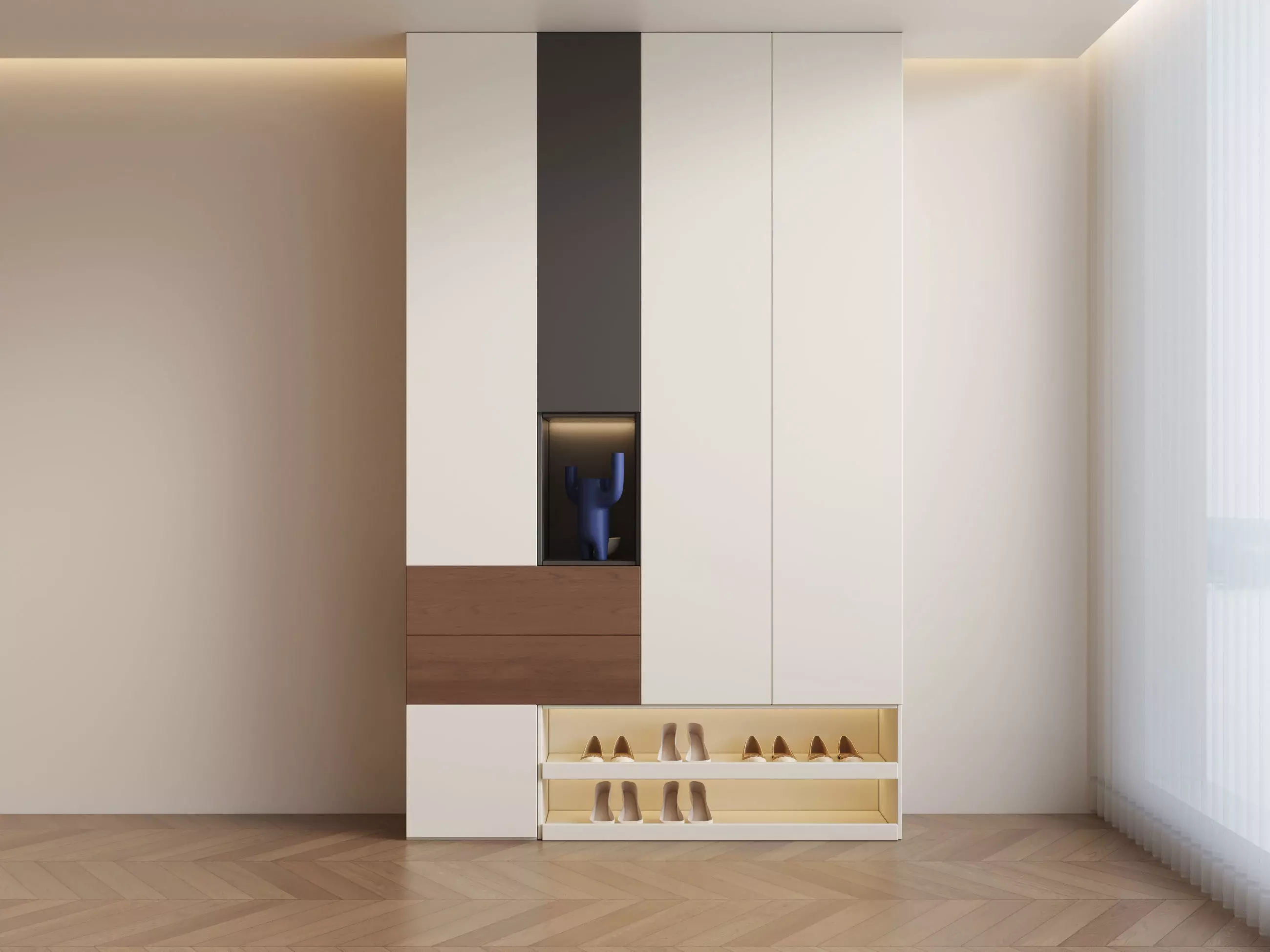 shoe cabinet 3D model_0