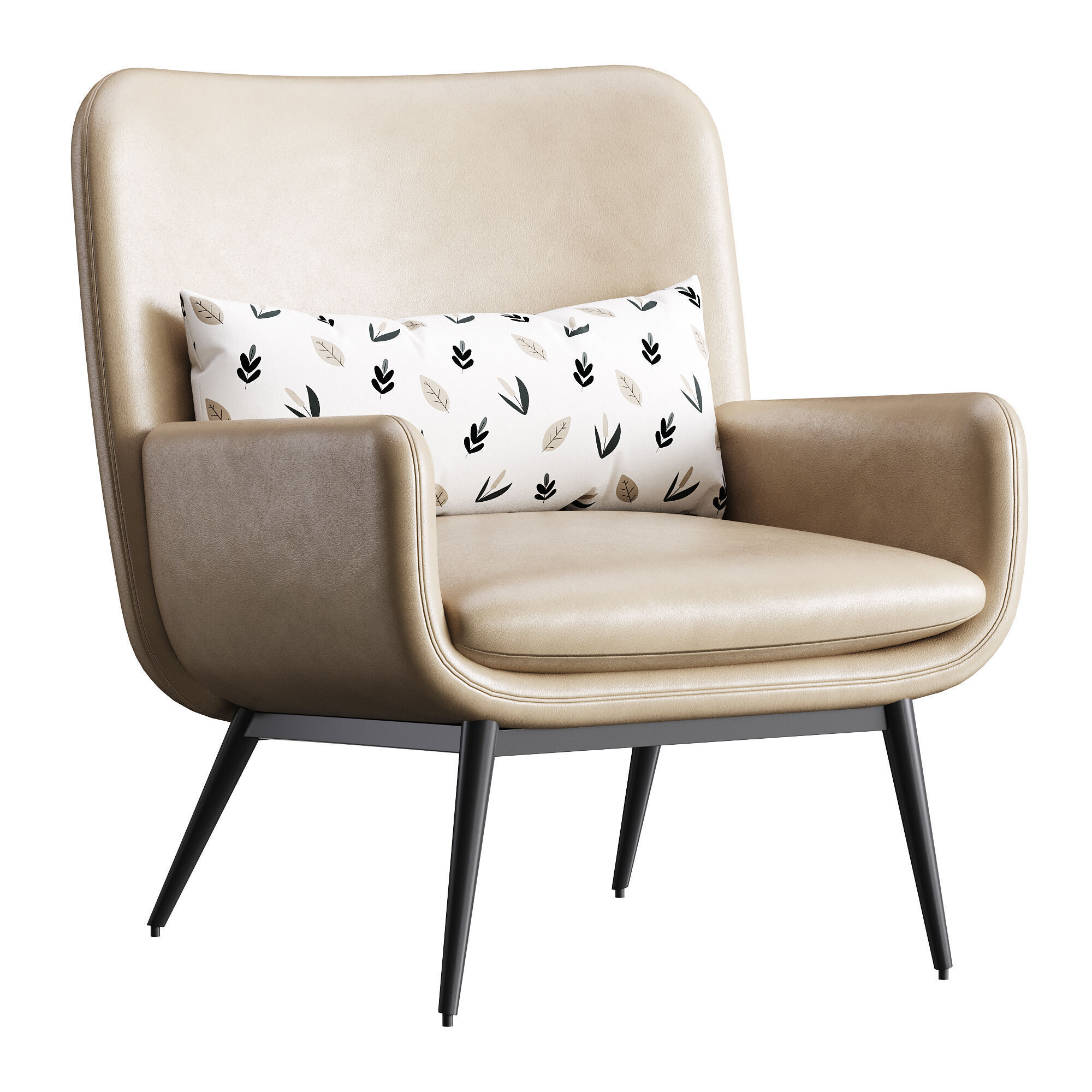 Cammy Armchair 3D model_2