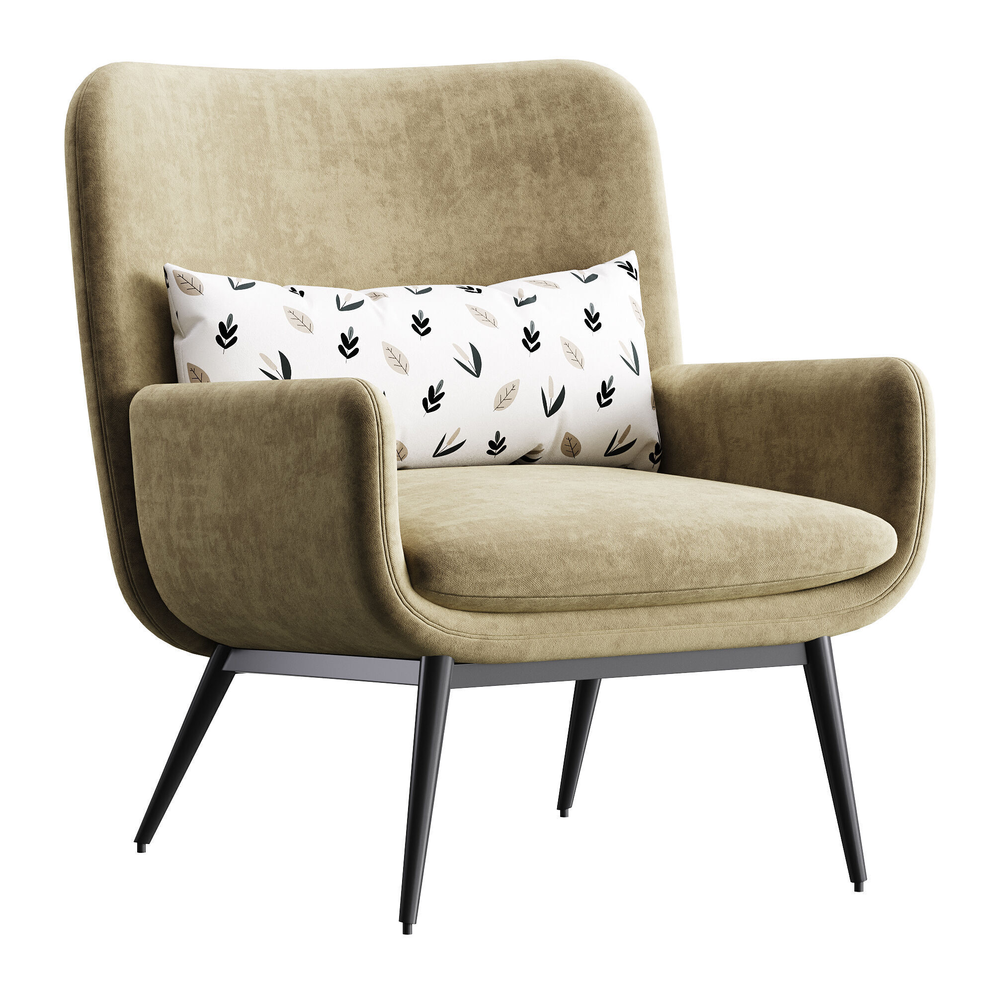 Cammy Armchair 3D model_1