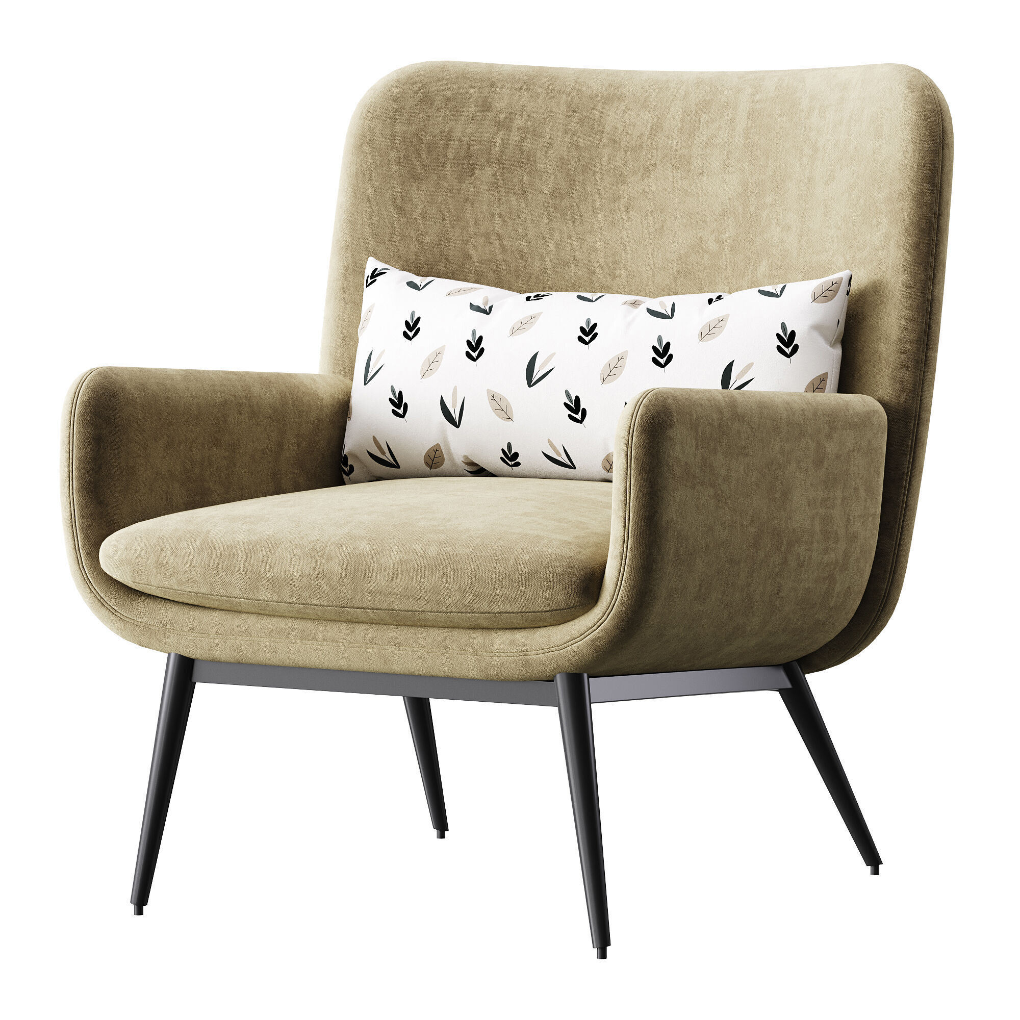 Cammy Armchair 3D model_9