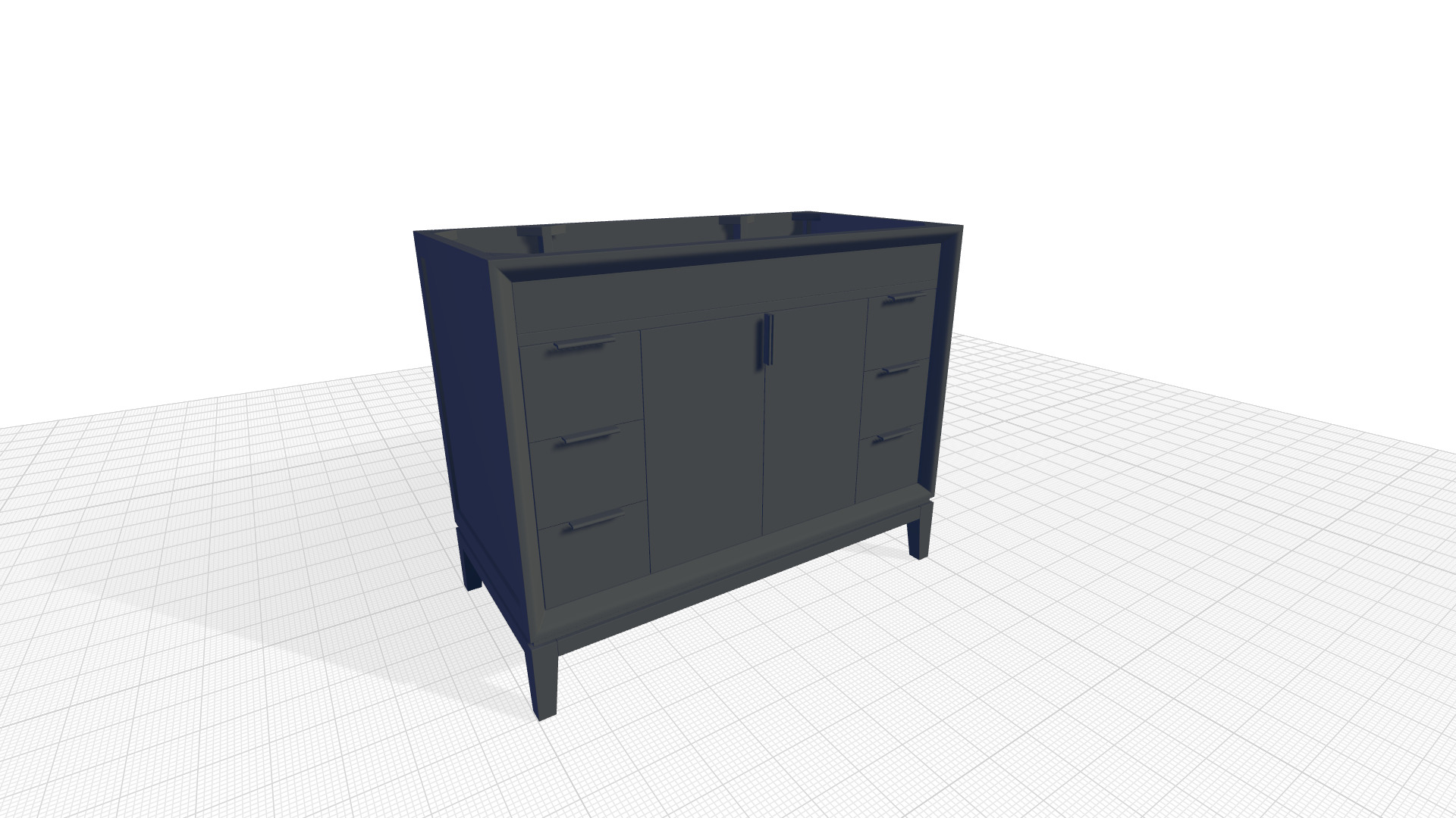 Ostro Bathroom Vanity  3D model_1