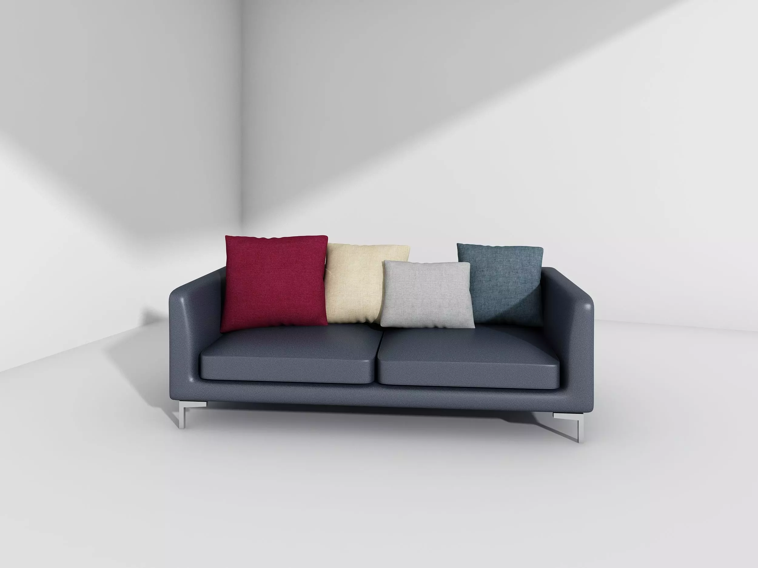 I-shaped sofa 3D print model
