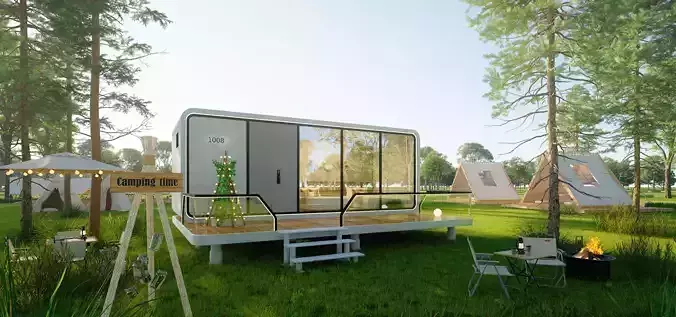 Space Cabin Homestay 3D model