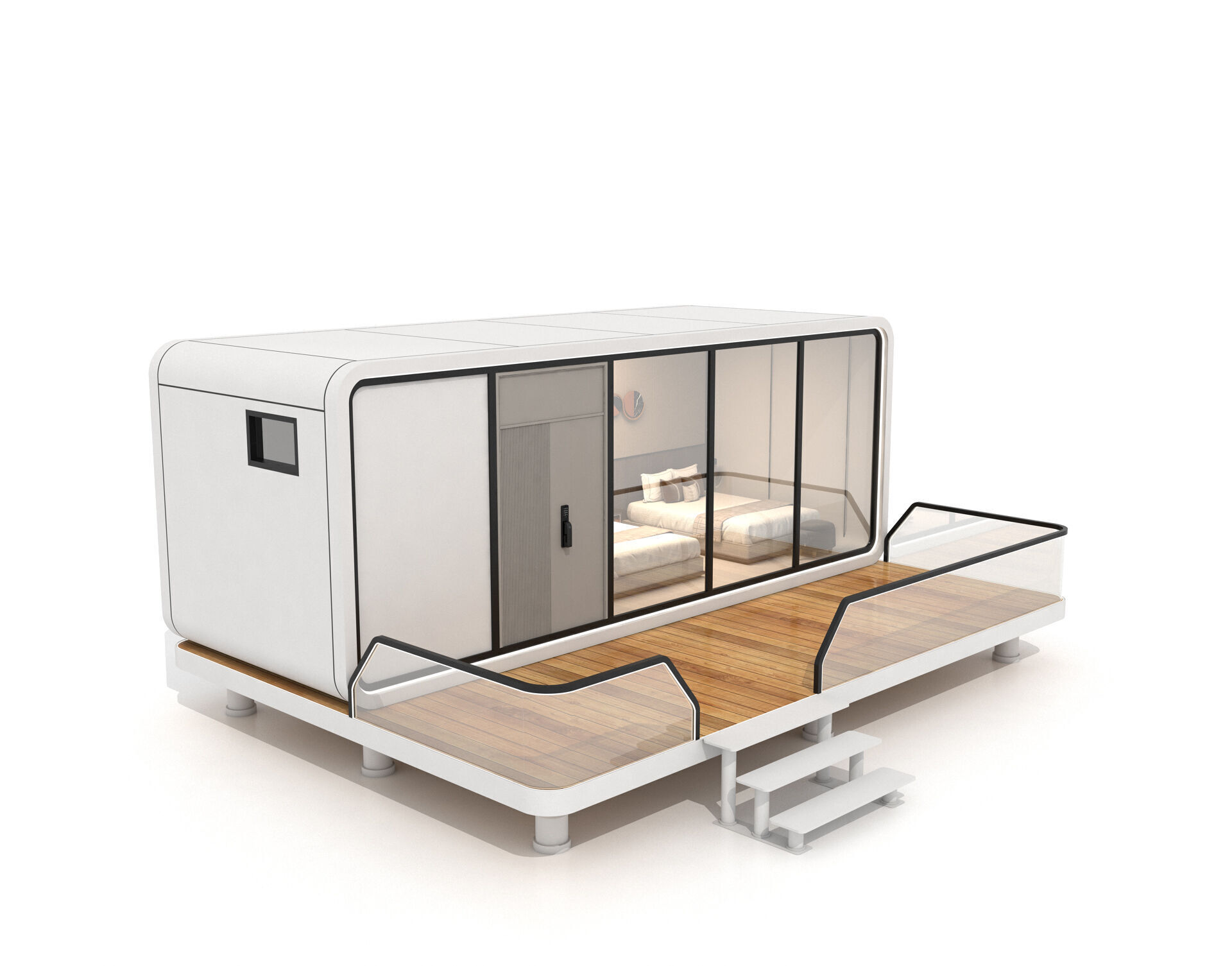 Space Cabin Homestay 3D model_5