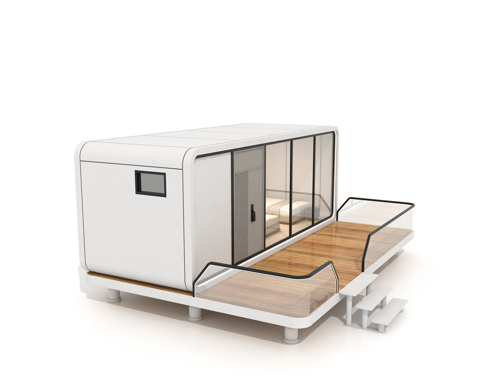 Space Cabin Homestay 3D model_8
