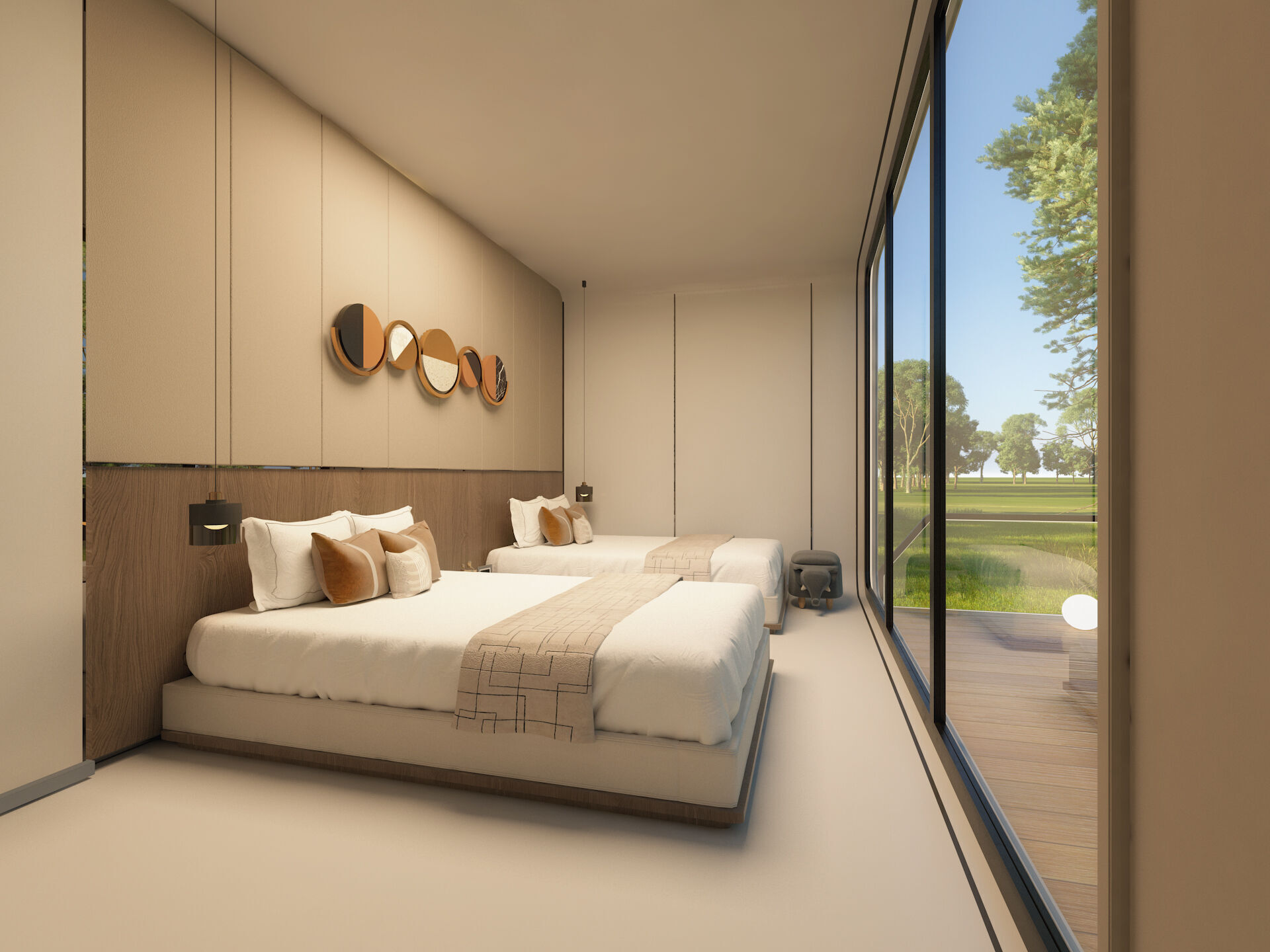 Space Cabin Homestay 3D model_2